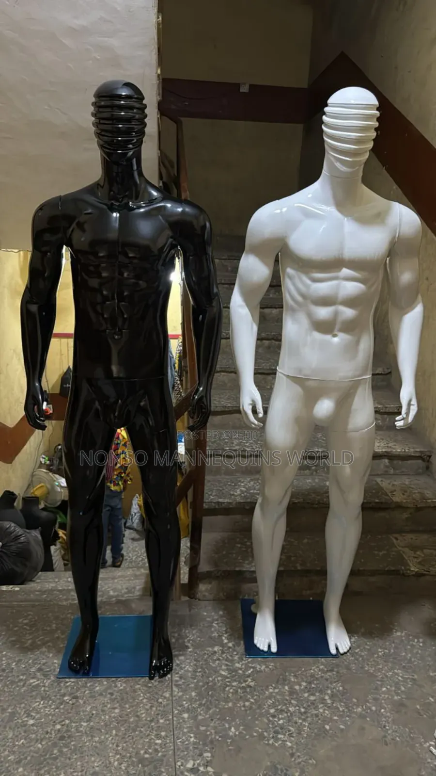 Spider Face Huge Male And Black Display Mannequins
