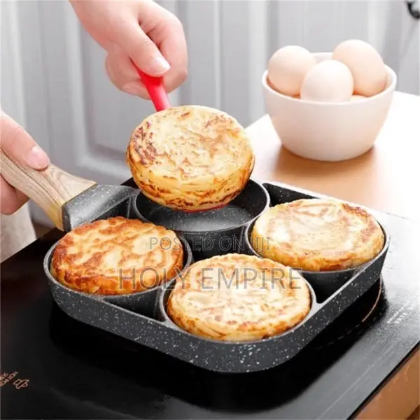 Thickened Nonstick 4-Hole Egg Omelette Steak Grill Pan