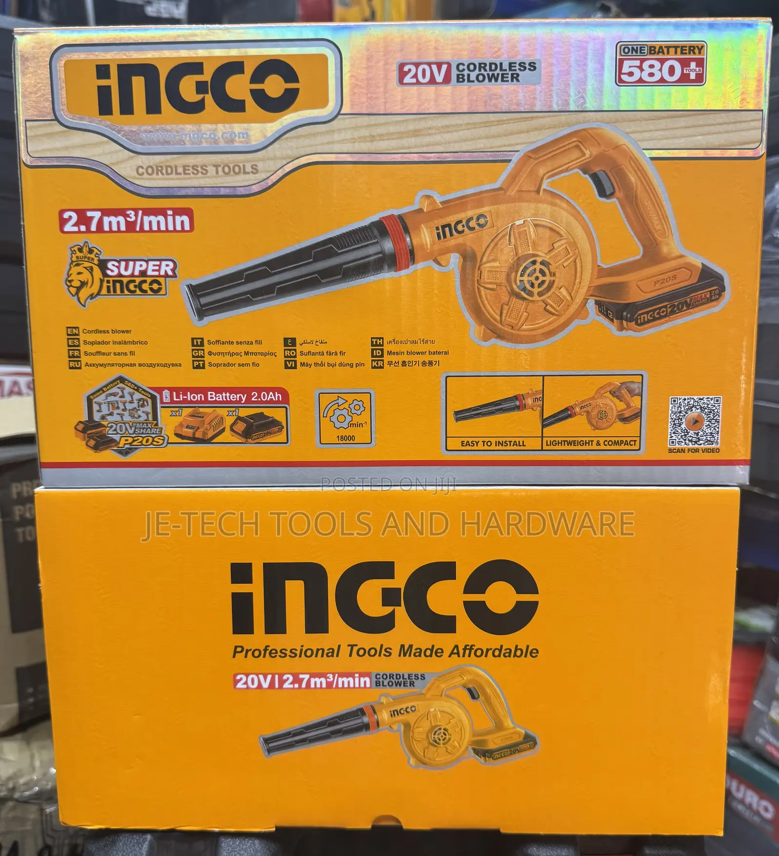 Ingco 20v Cordless Blower (Model Cabli20028)
