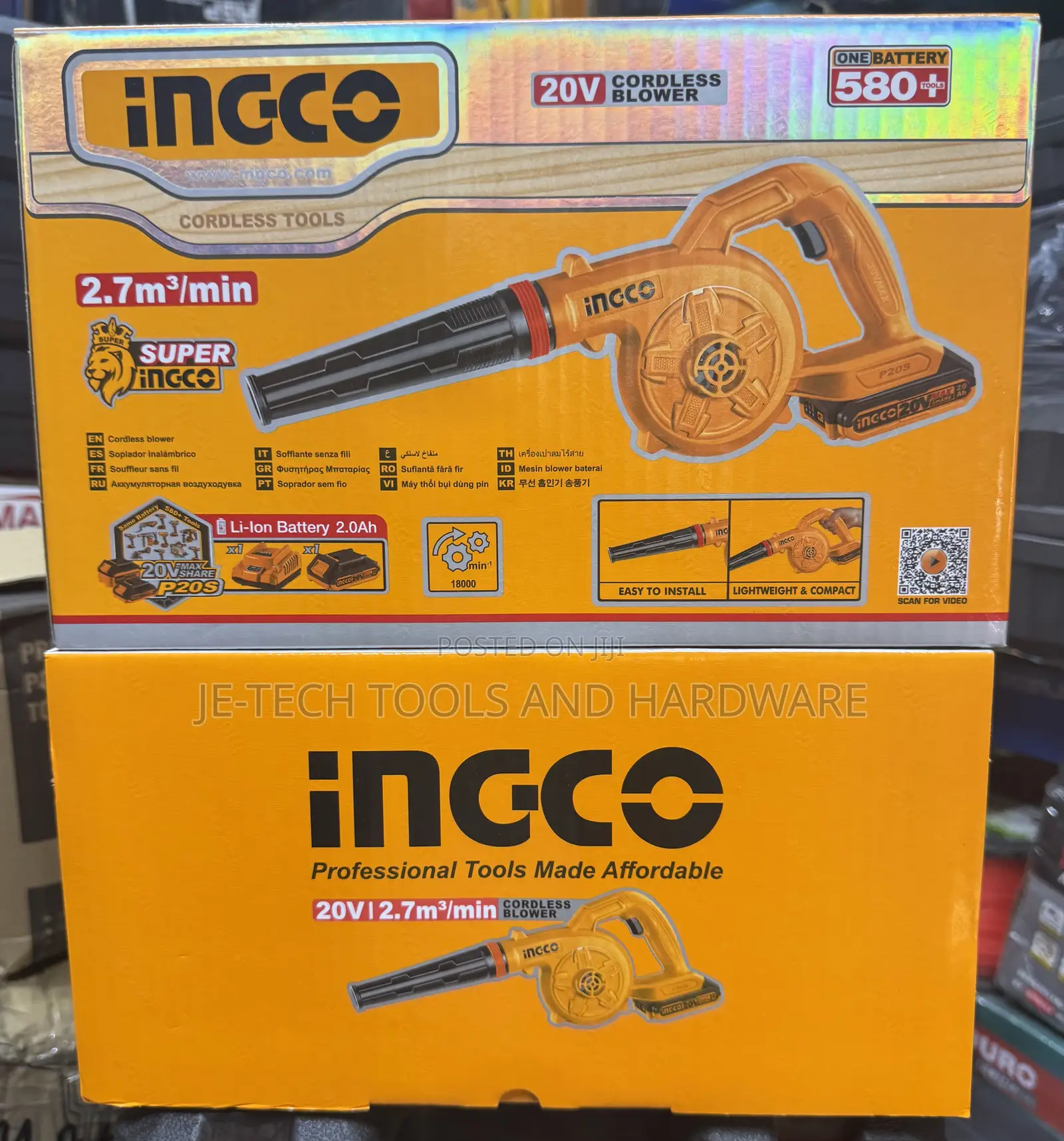 Ingco 20v Cordless Blower (Model Cabli20028)