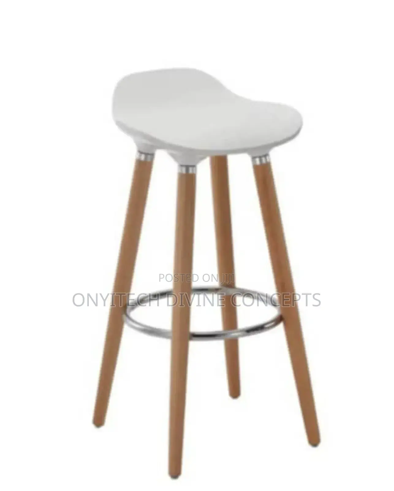 High Stool With 4 Wooden Leg