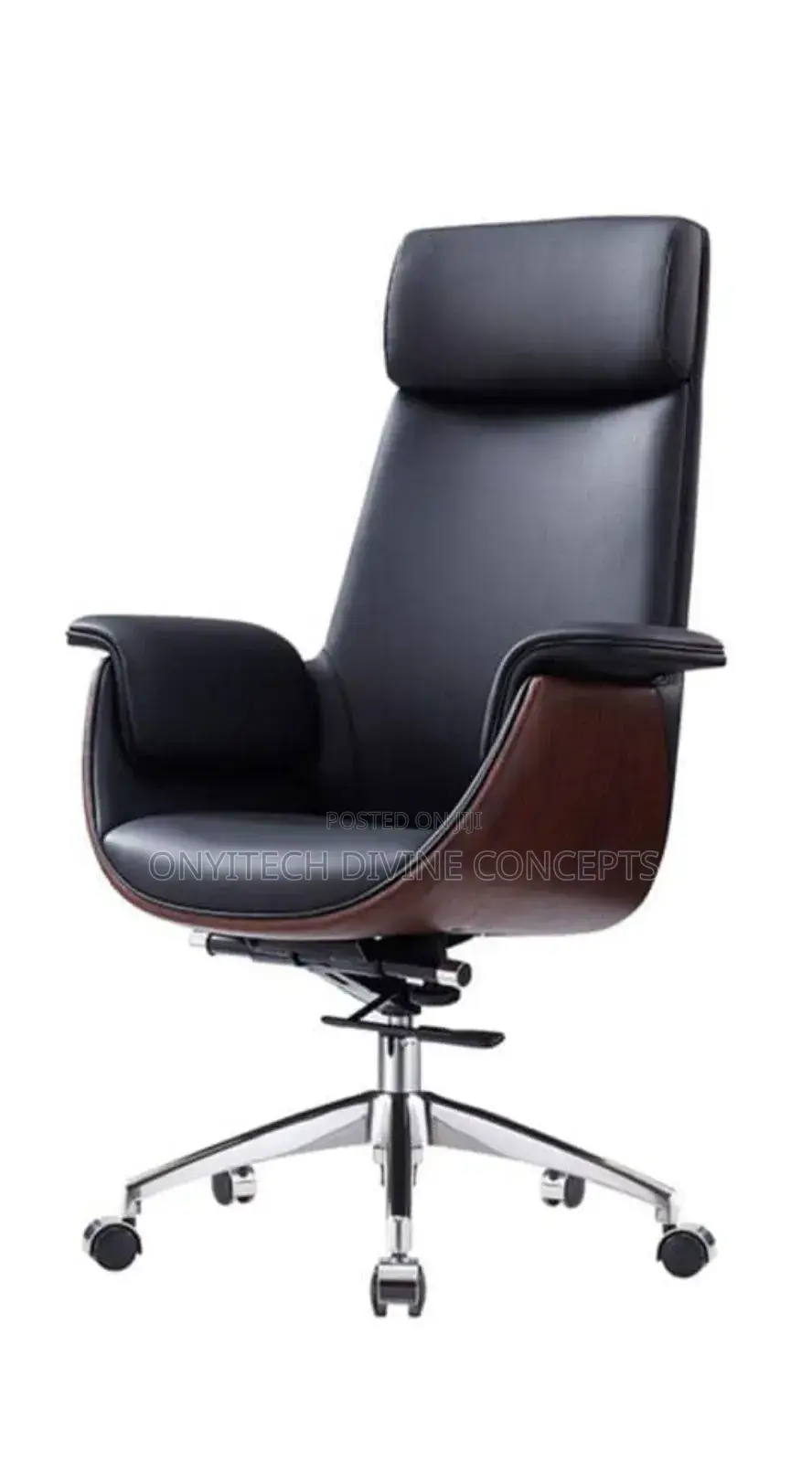 Classy Boss Swivel Chair Brown and Black