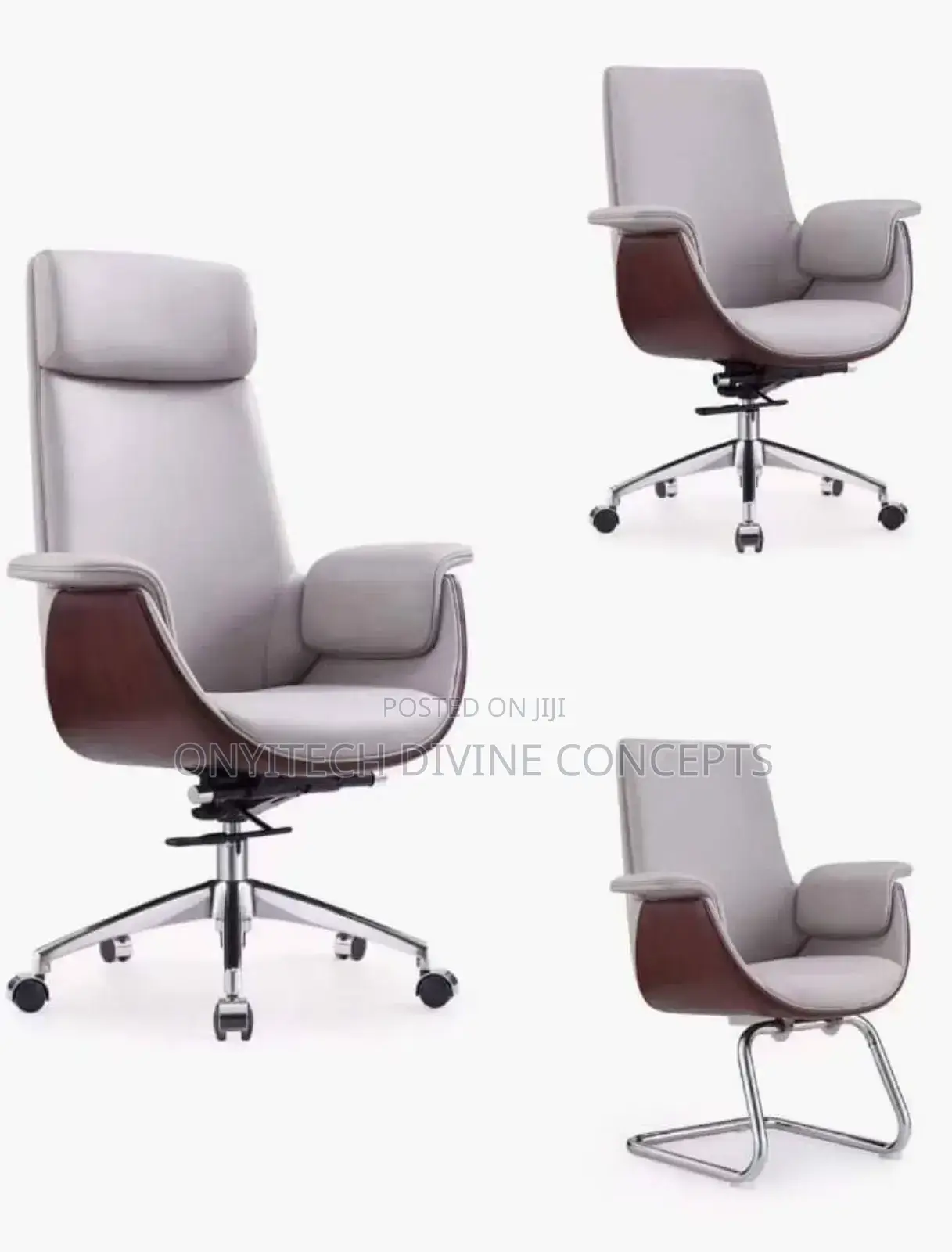 Classy Boss Swivel Chair Brown and Black