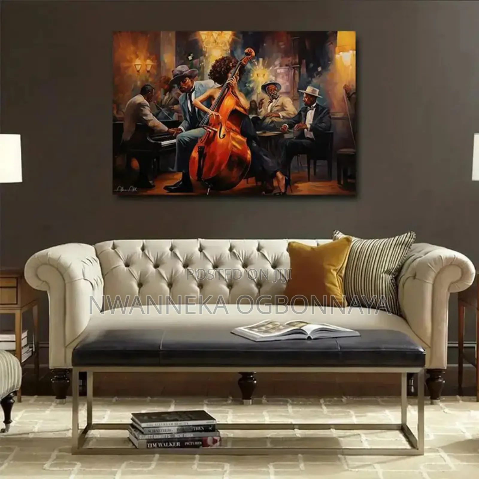 Canvas Printing of African American Jazz Bands
