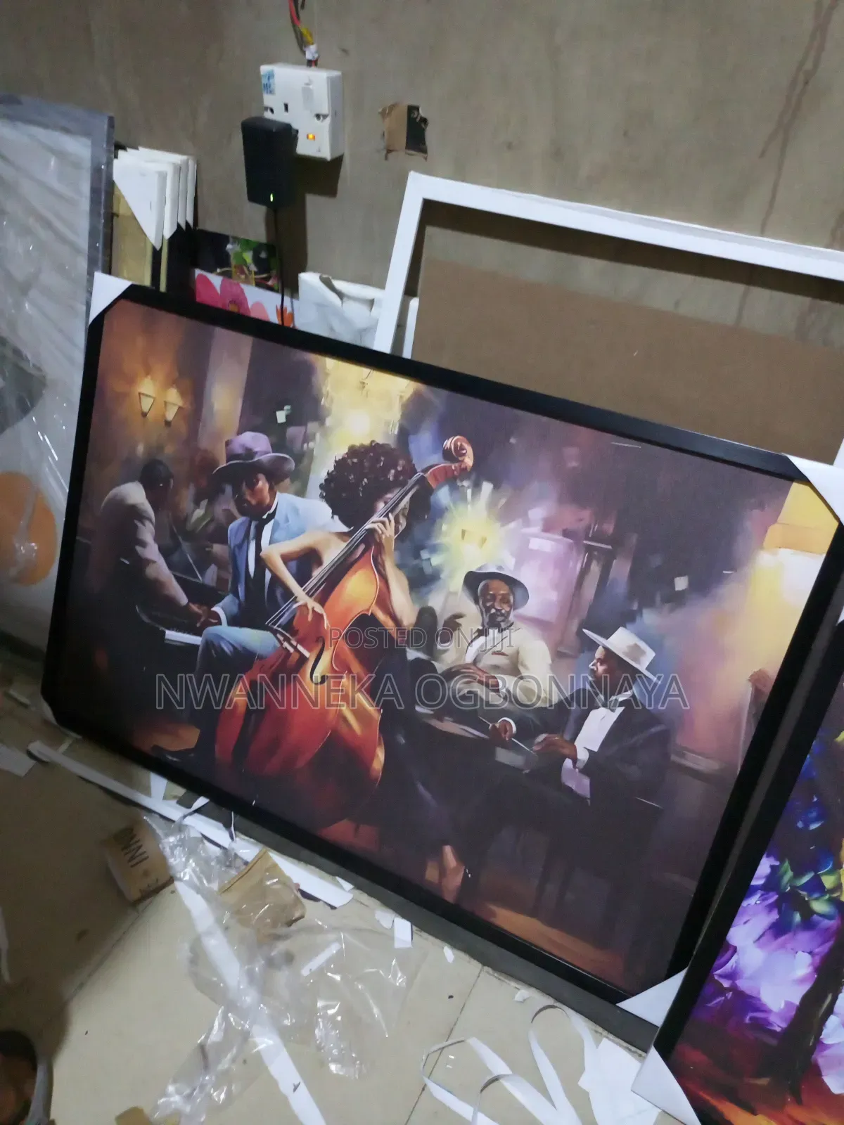 Canvas Printing of African American Jazz Bands