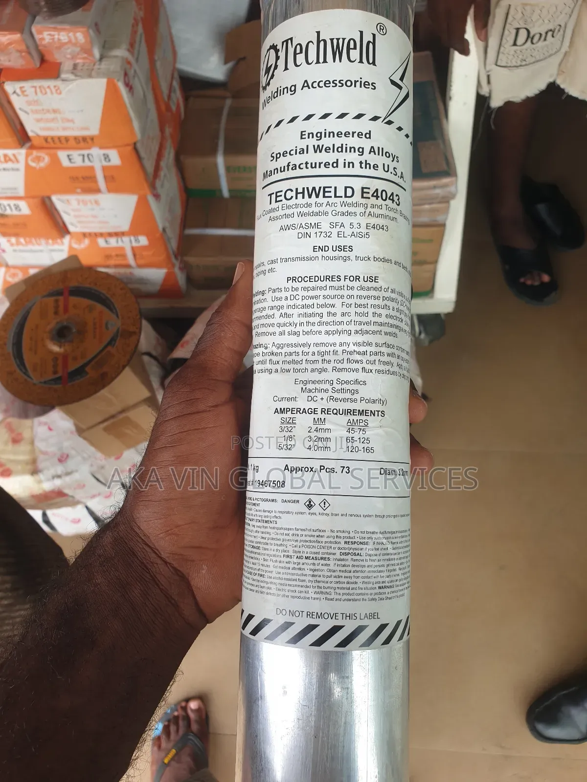 Techweld Aluminium Electrode 3.2mm