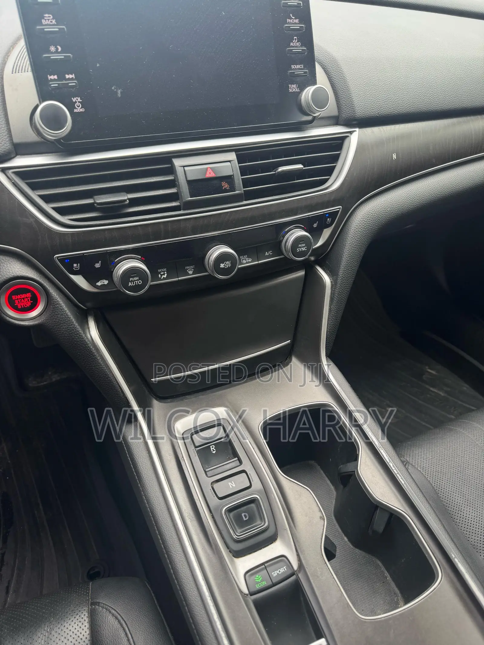 Honda Accord EX-L (2.0L 4cyl Turbo 10A) 2019 Black