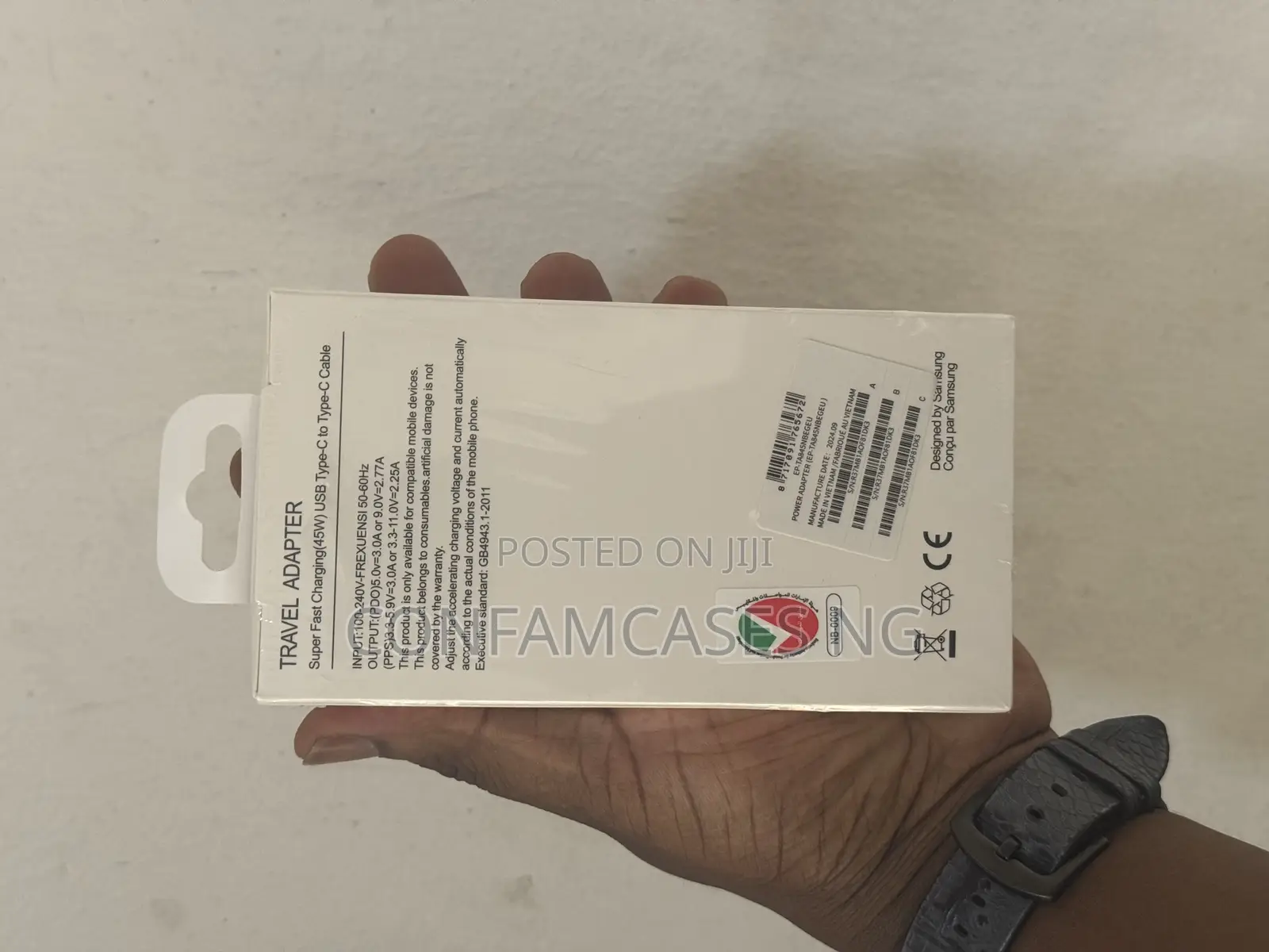 Original Samsung 45w Super Fast Charger With Type C Cable