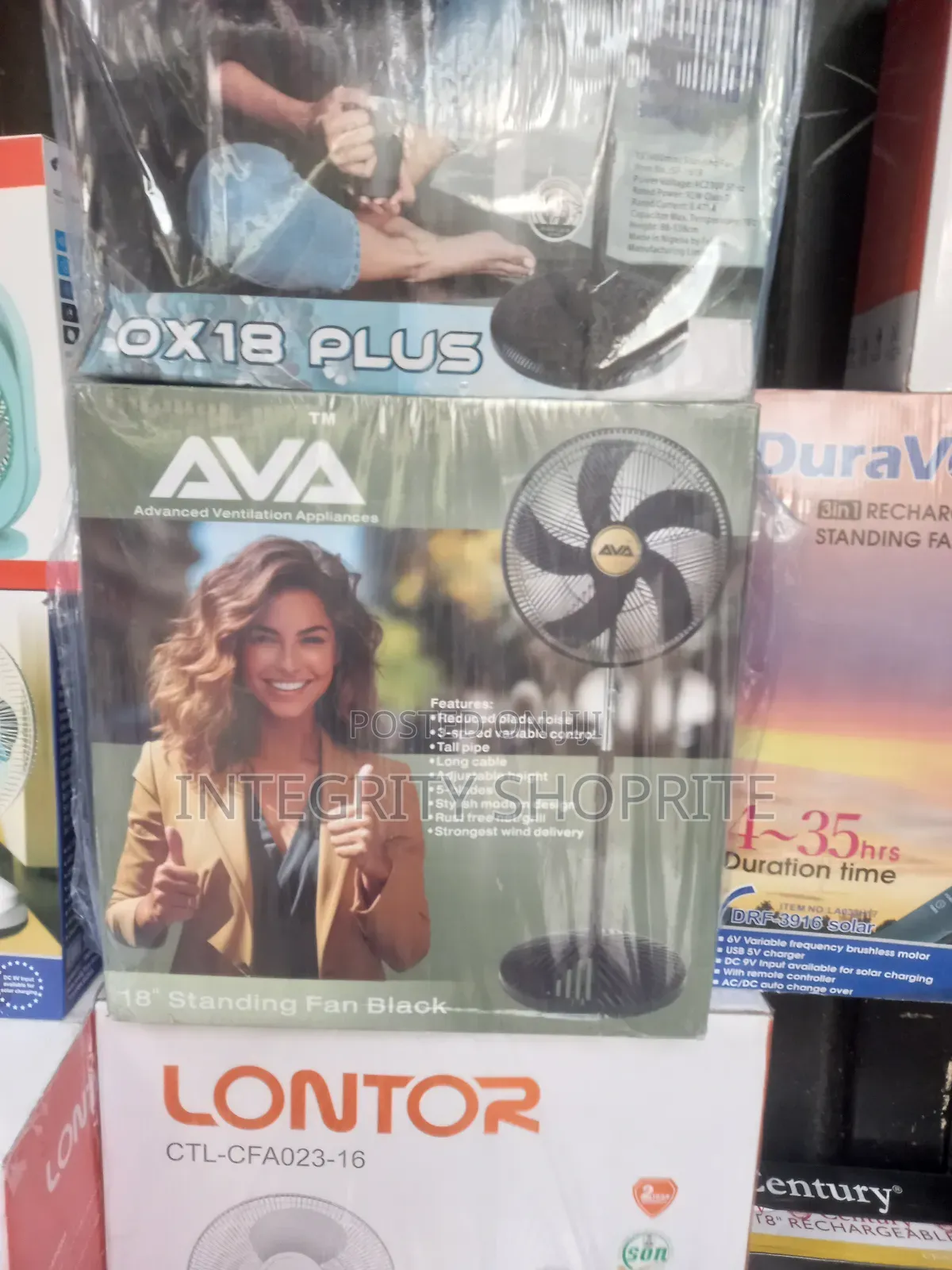 Ava Advanced Ventilation 18 Inches 5-Blades Standing Fan