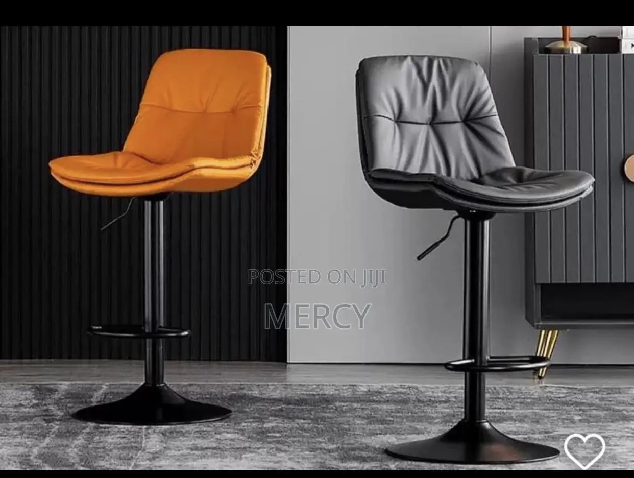 Swivel Bar Stool With Padded Seat