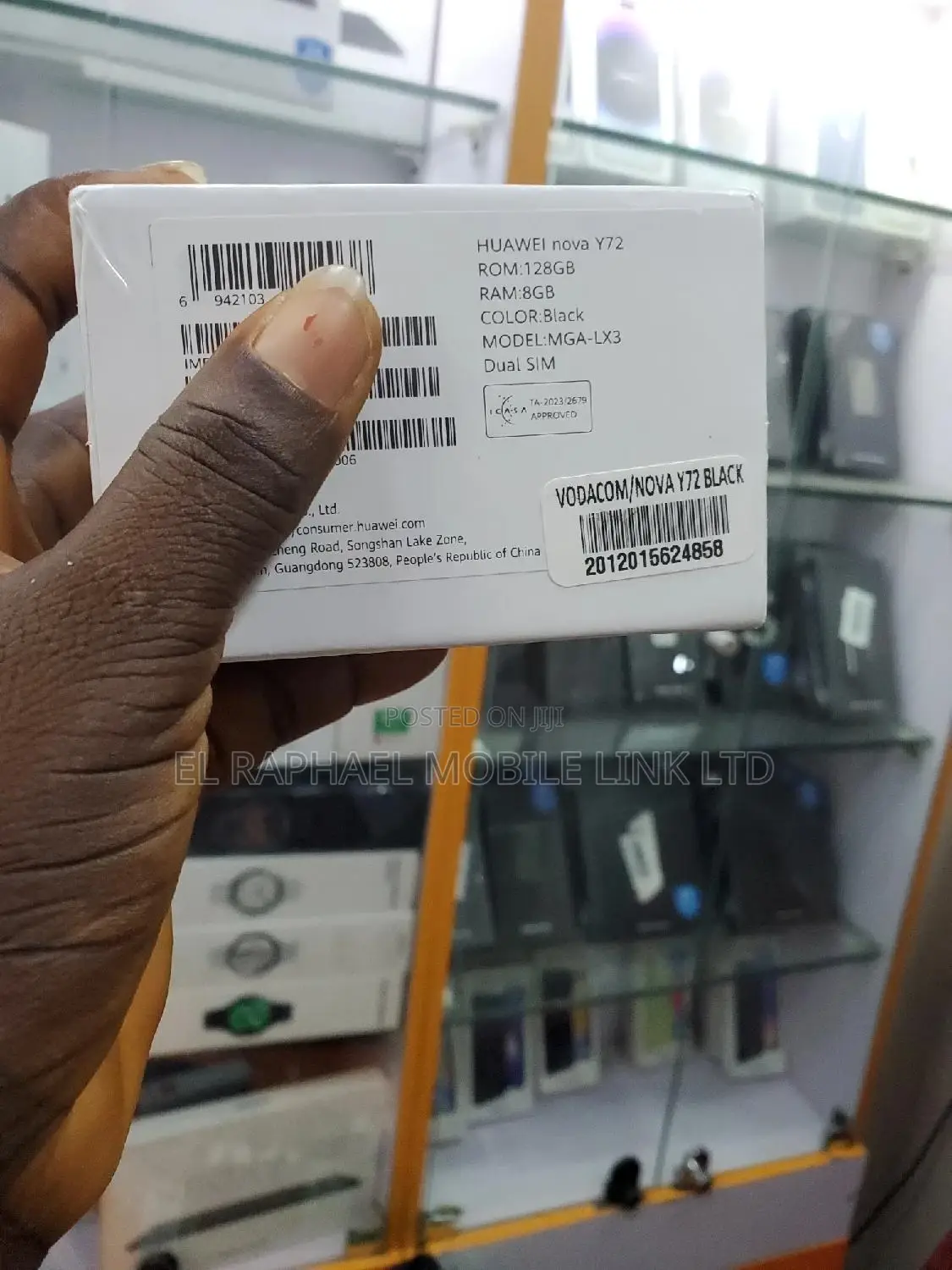New Huawei nova Y72 128 GB Black