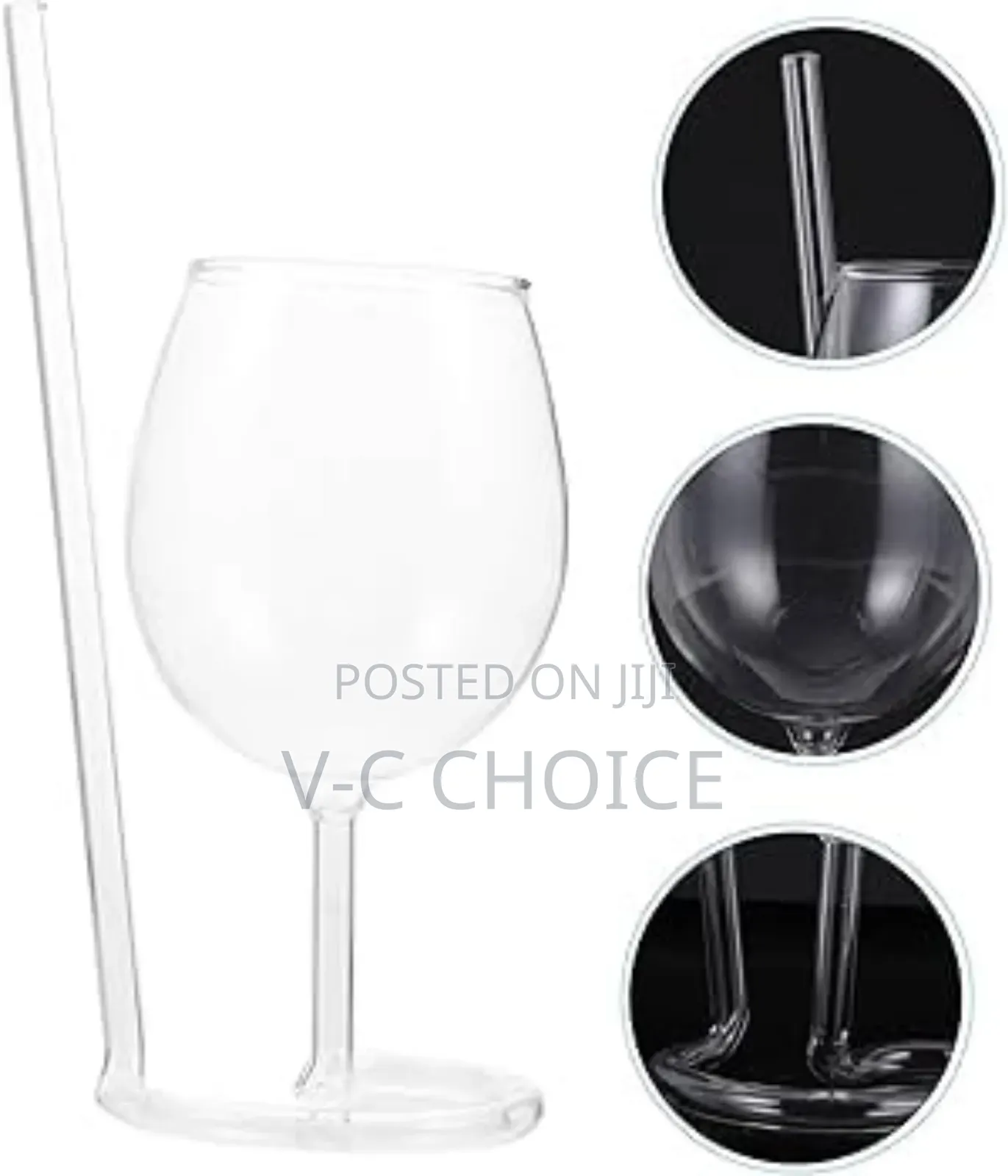 Straw Spiral Wine Glass Cocktail Glass With Straw
