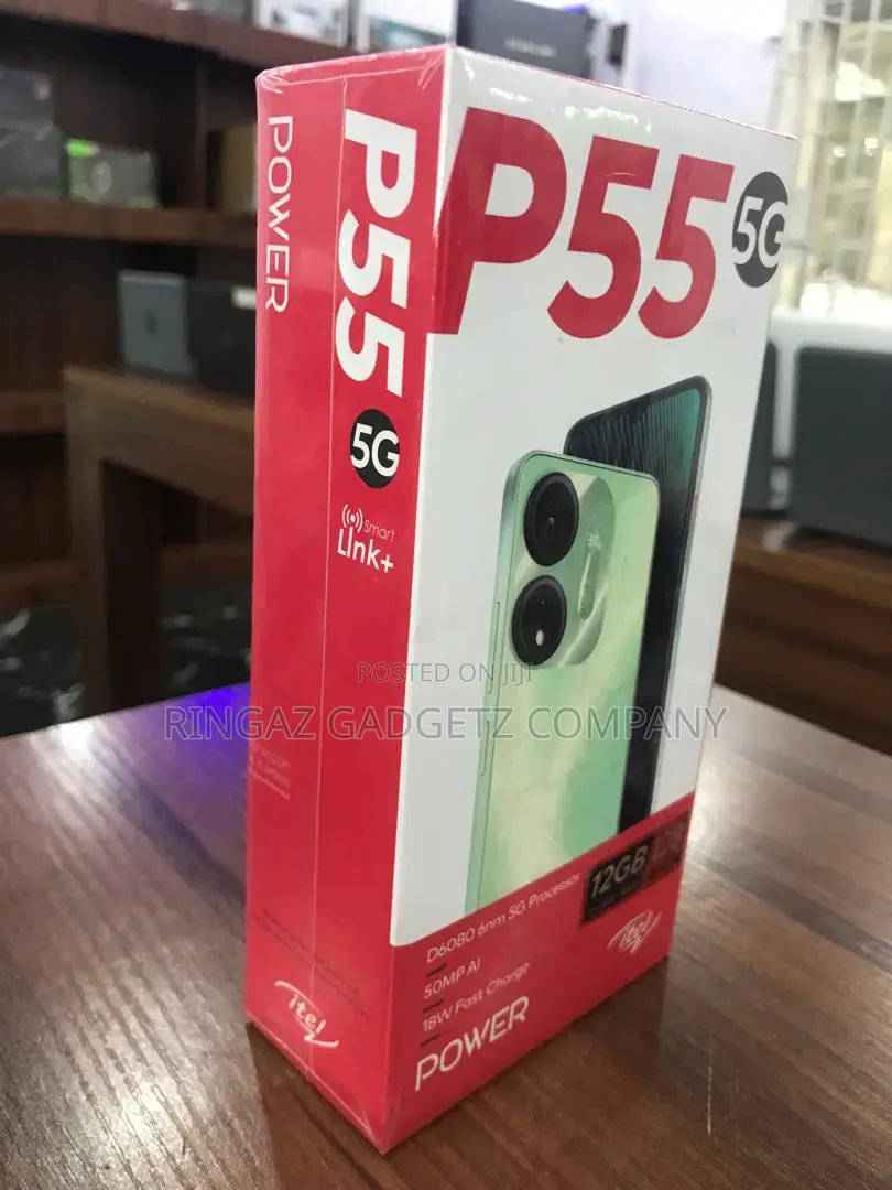 New Itel P55 5G 128 GB Black