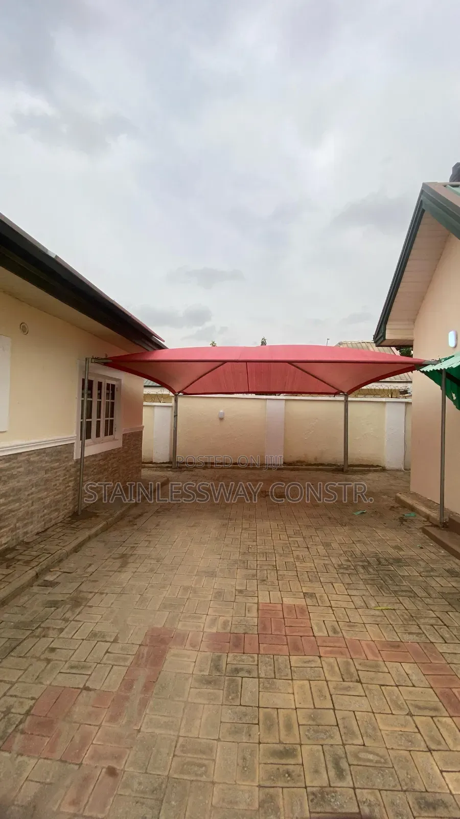 Carport  Red 2 Cars