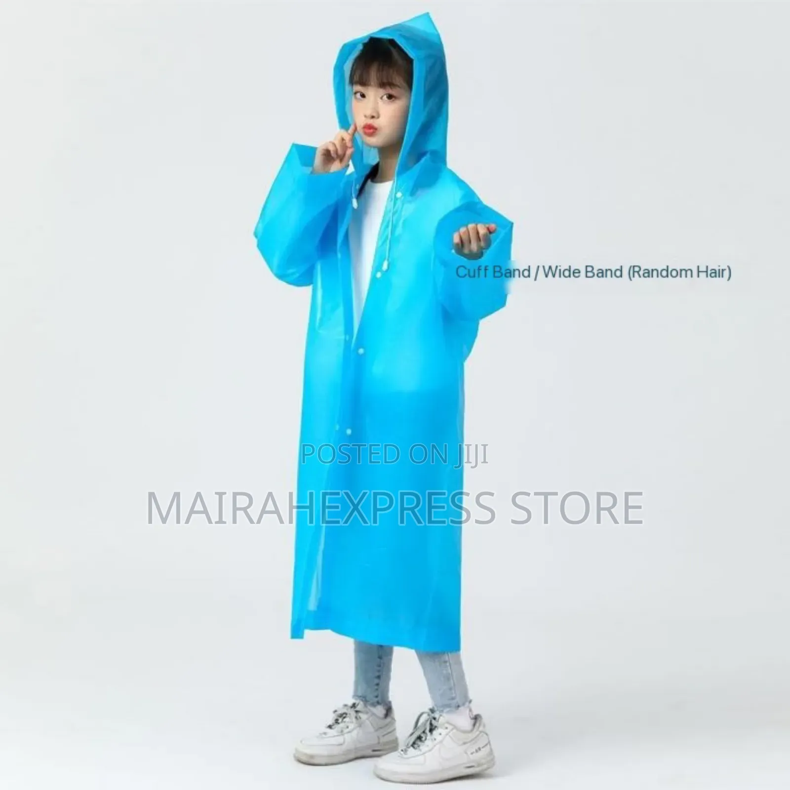 Kiddies Eva Heavy-Guage Waterproof Vinyl Raincoat (Yellow)