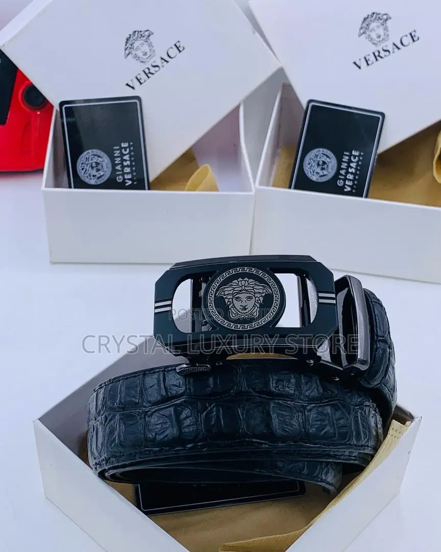 Versace Quality Luxury Men Genuine Leather Belt