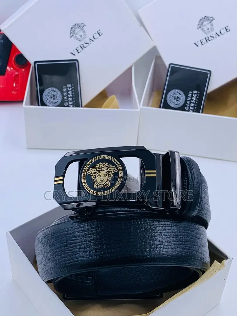 Versace Quality Luxury Men Genuine Leather Belt