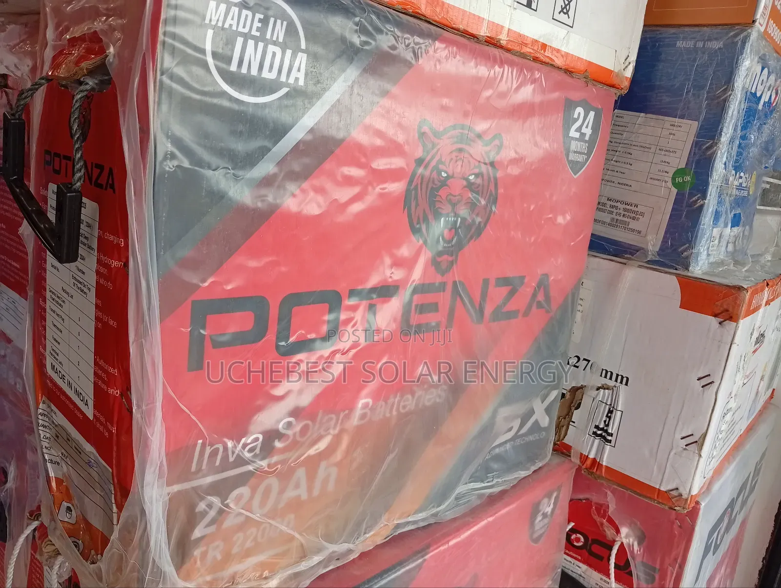 220ah/12v Potenza Tubular Battery