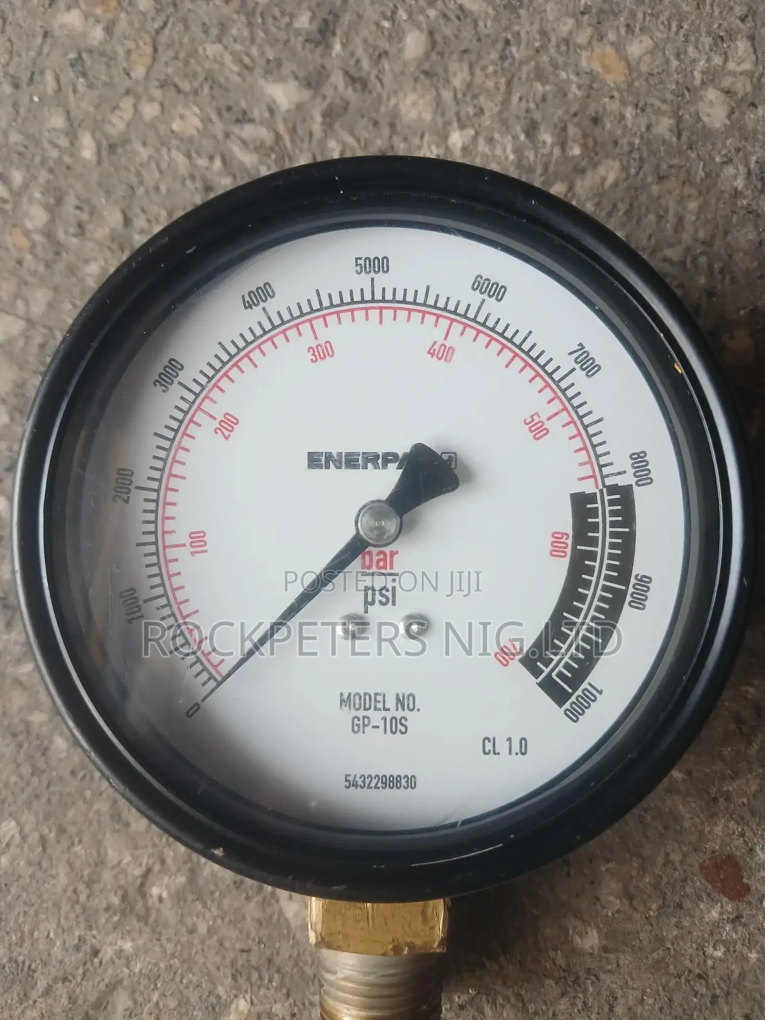 Enerpac Gp-10s Pressure Gauge,10,000 Psi,700 Bar