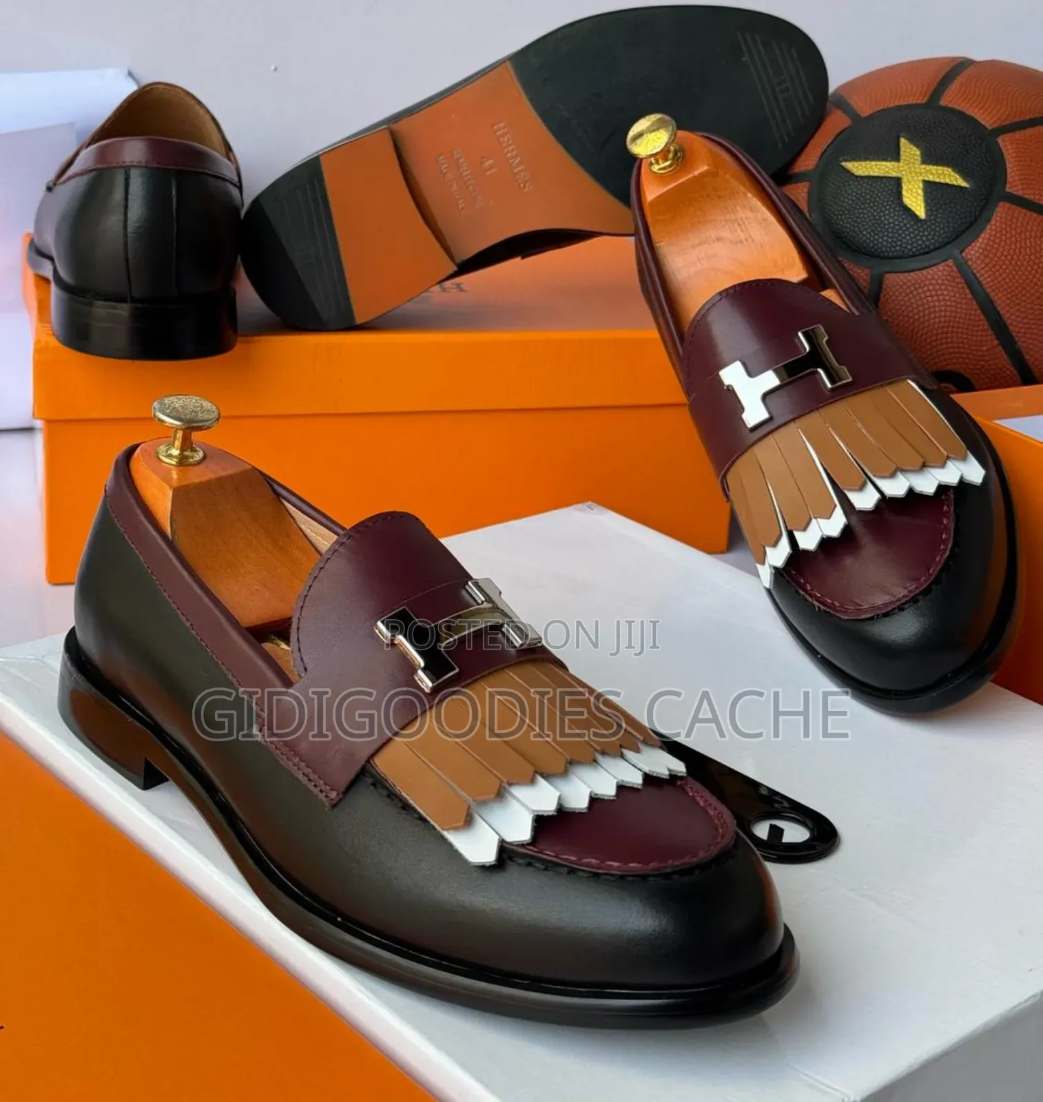 Hermes 2 Tone Loafers
