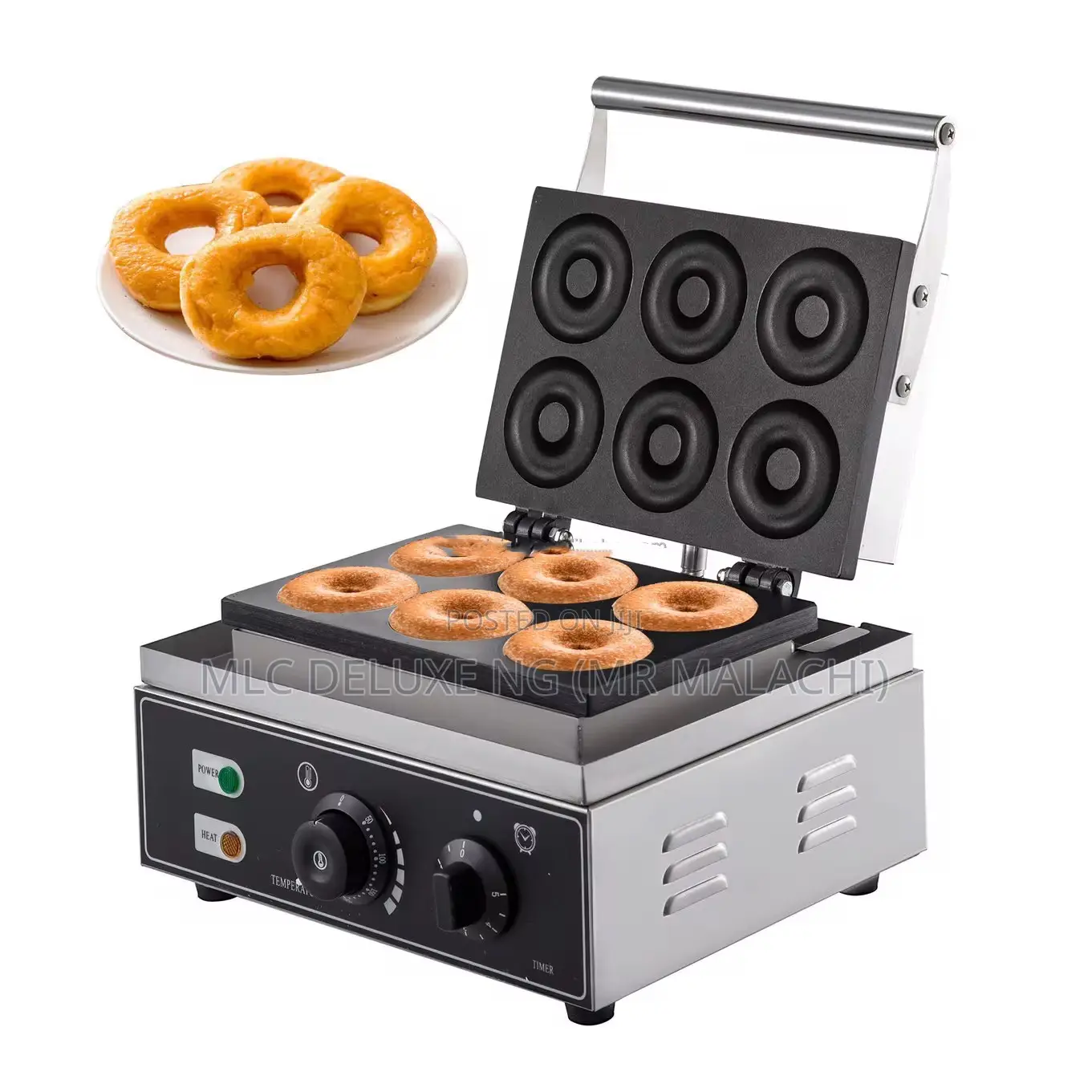 6 Big Size Molds Electric Donut Baker / Donut Baking Machine