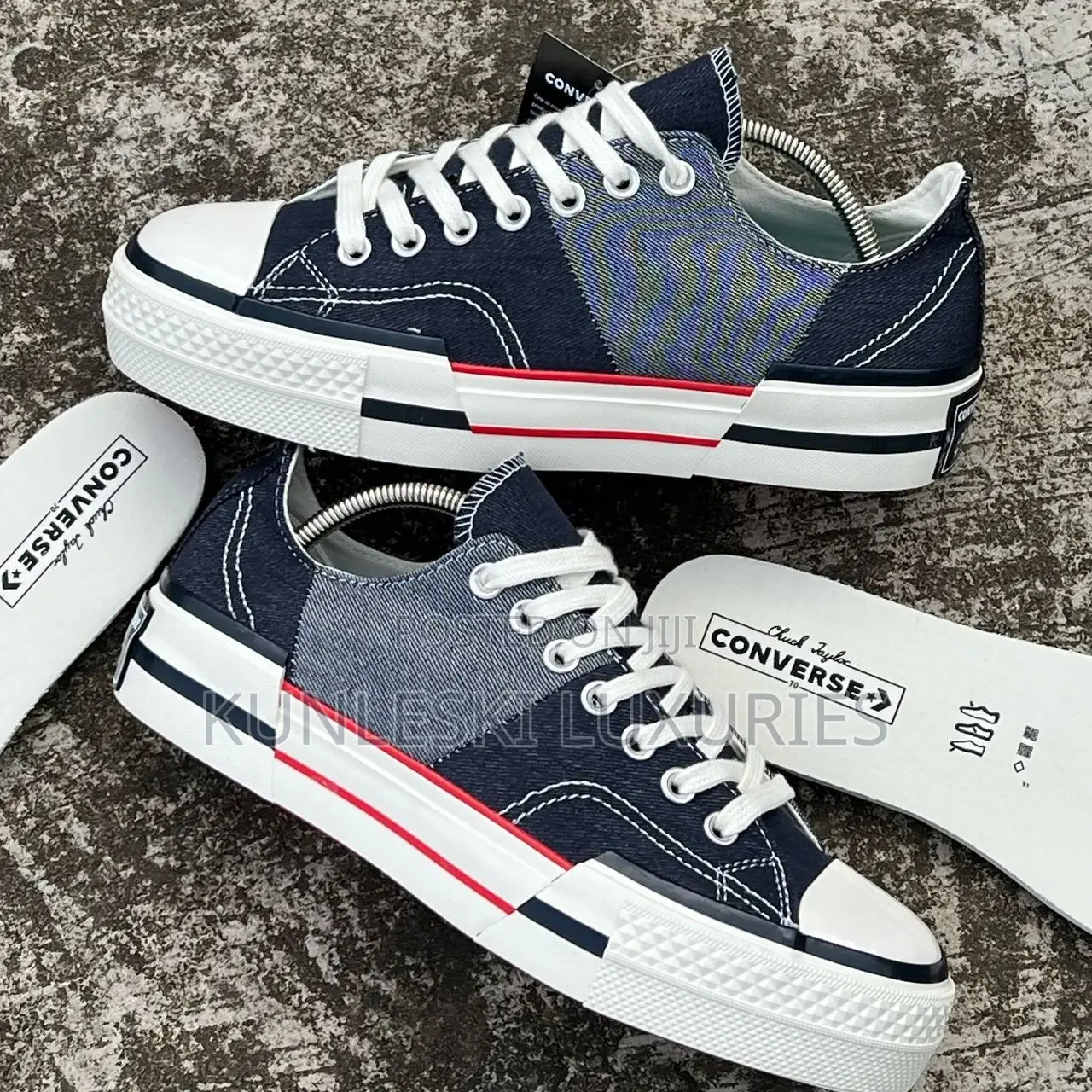 Original Converse Chunk Taylor Low Material Mash Up Sneakers