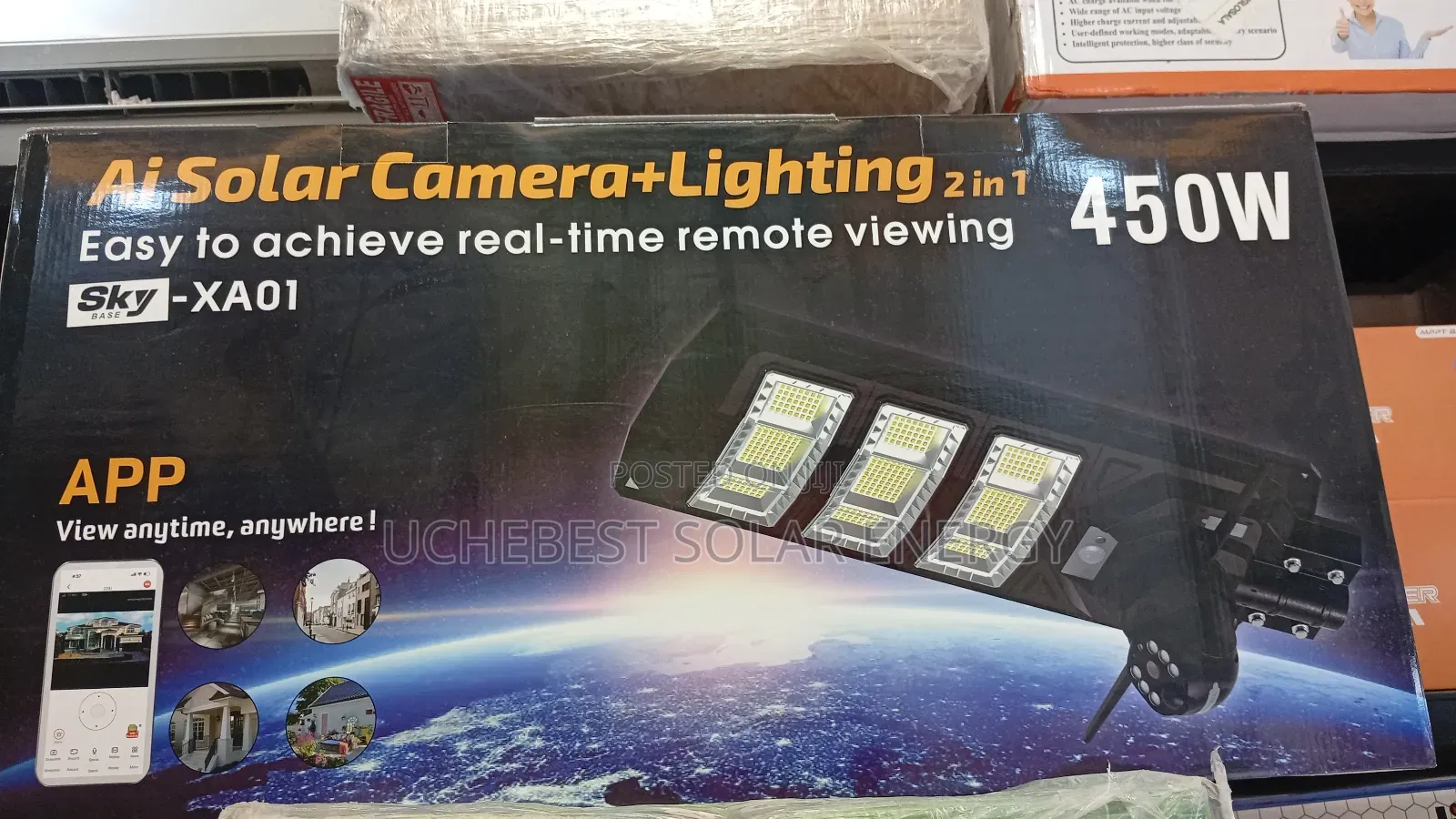 450w12v Solar Street Lights With Camera