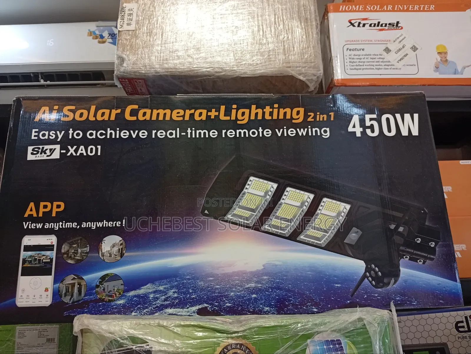 450w12v Solar Street Lights With Camera