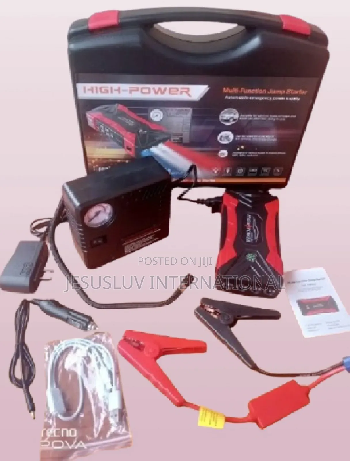 Jump Starter for Large Small Cars With Tyre Inflator