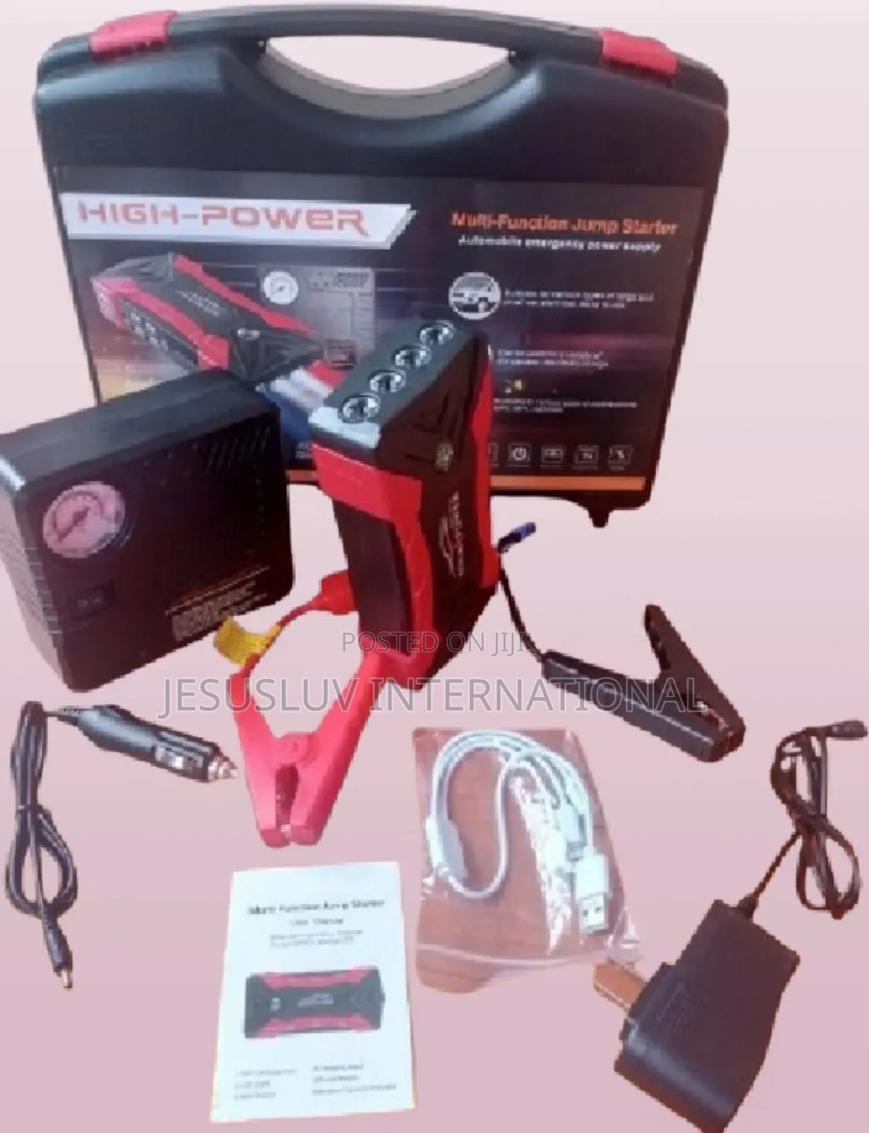 Jump Starter for Large Small Cars With Tyre Inflator