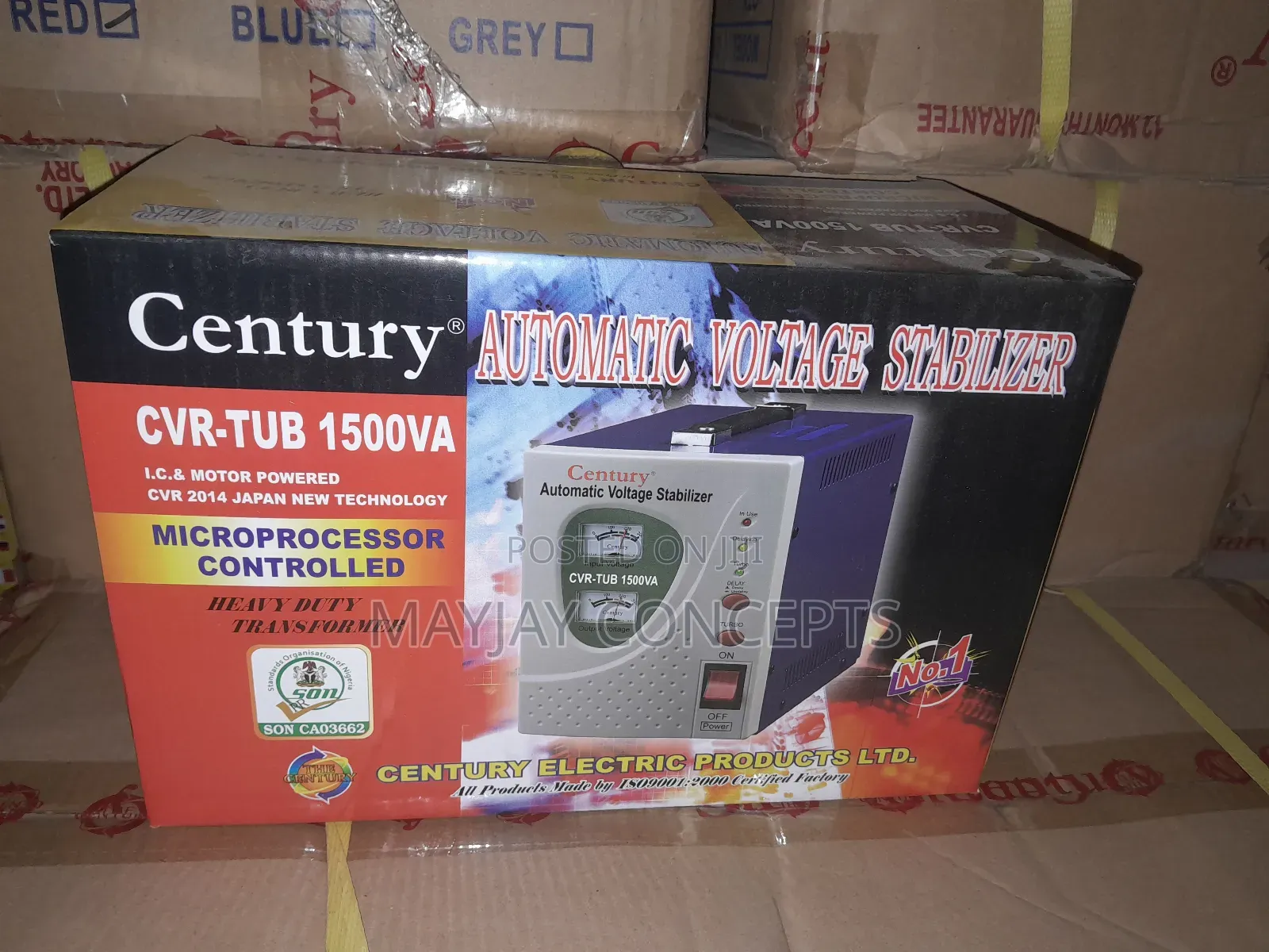 1500w Century Automatic Voltage Stabilizer -CVR-Tub 1500va