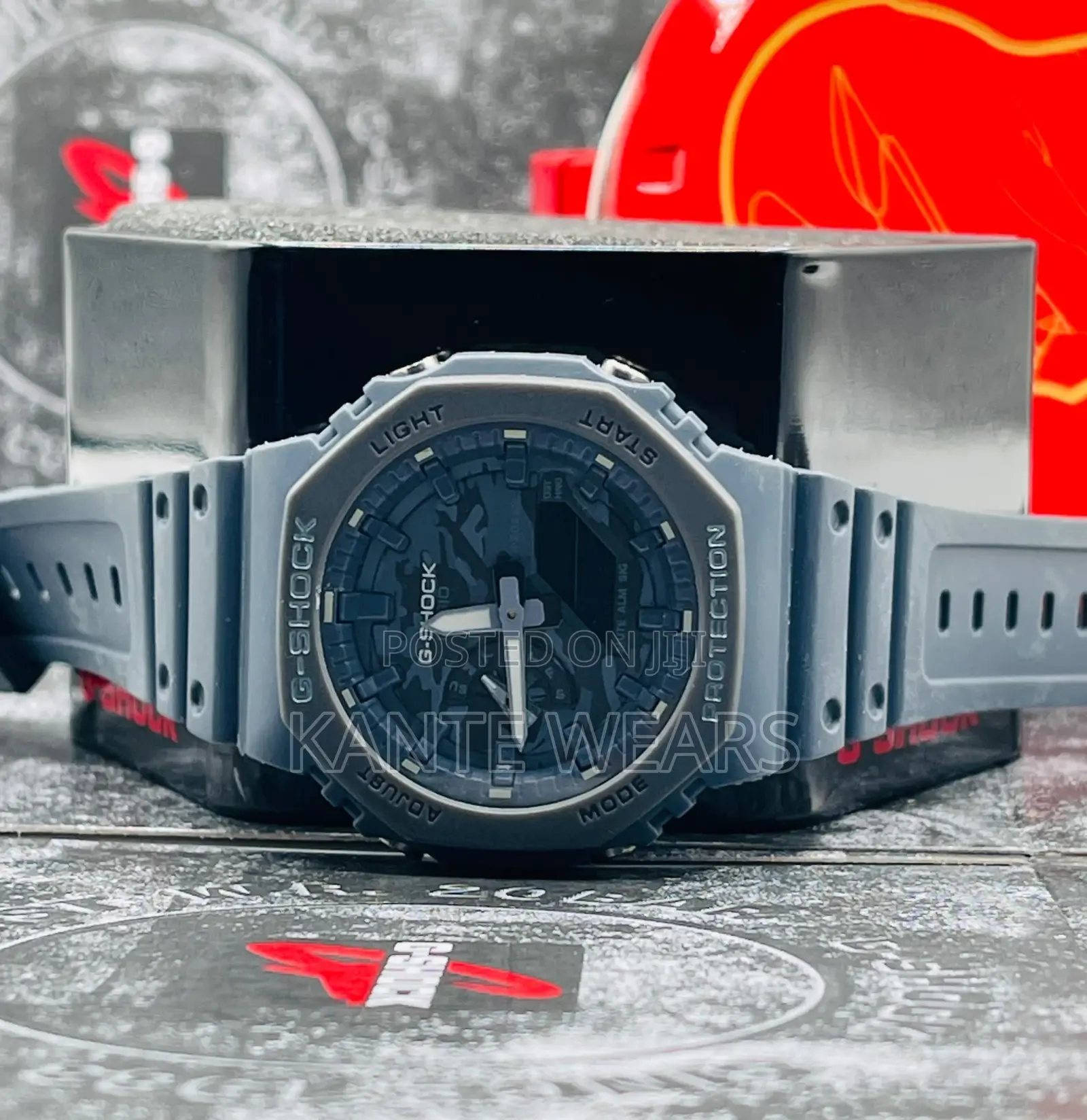 Dual Time Luminous Gshock Wristwatch