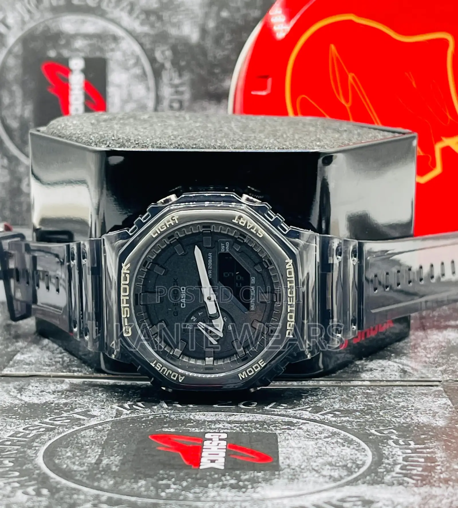 Dual Time Luminous Gshock Wristwatch