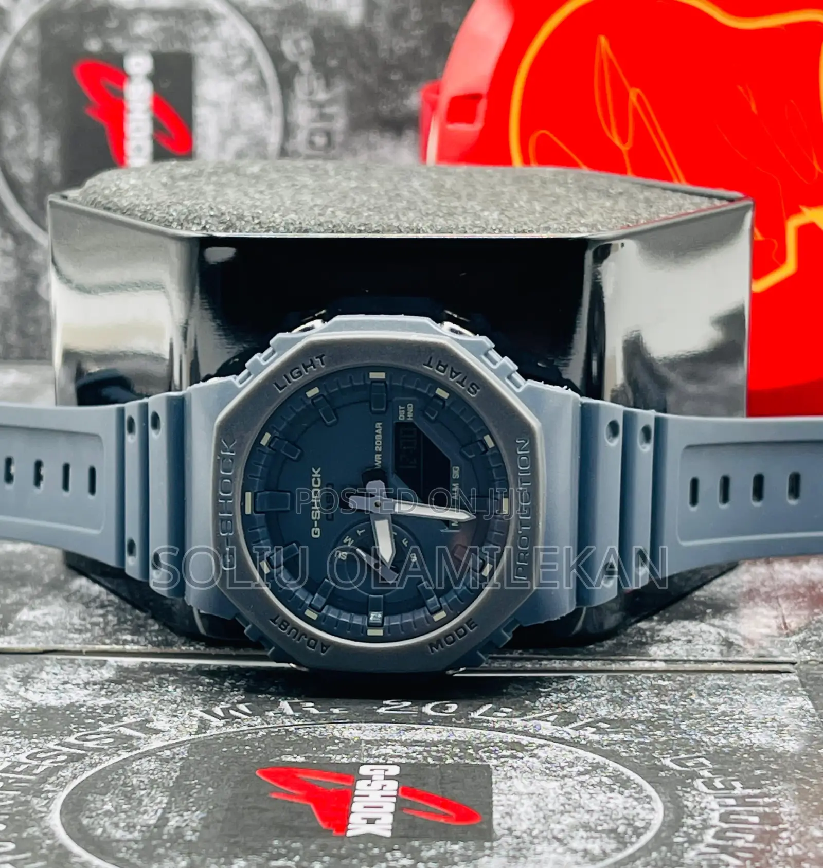 Dual Time Luminous Gshock Wristwatch