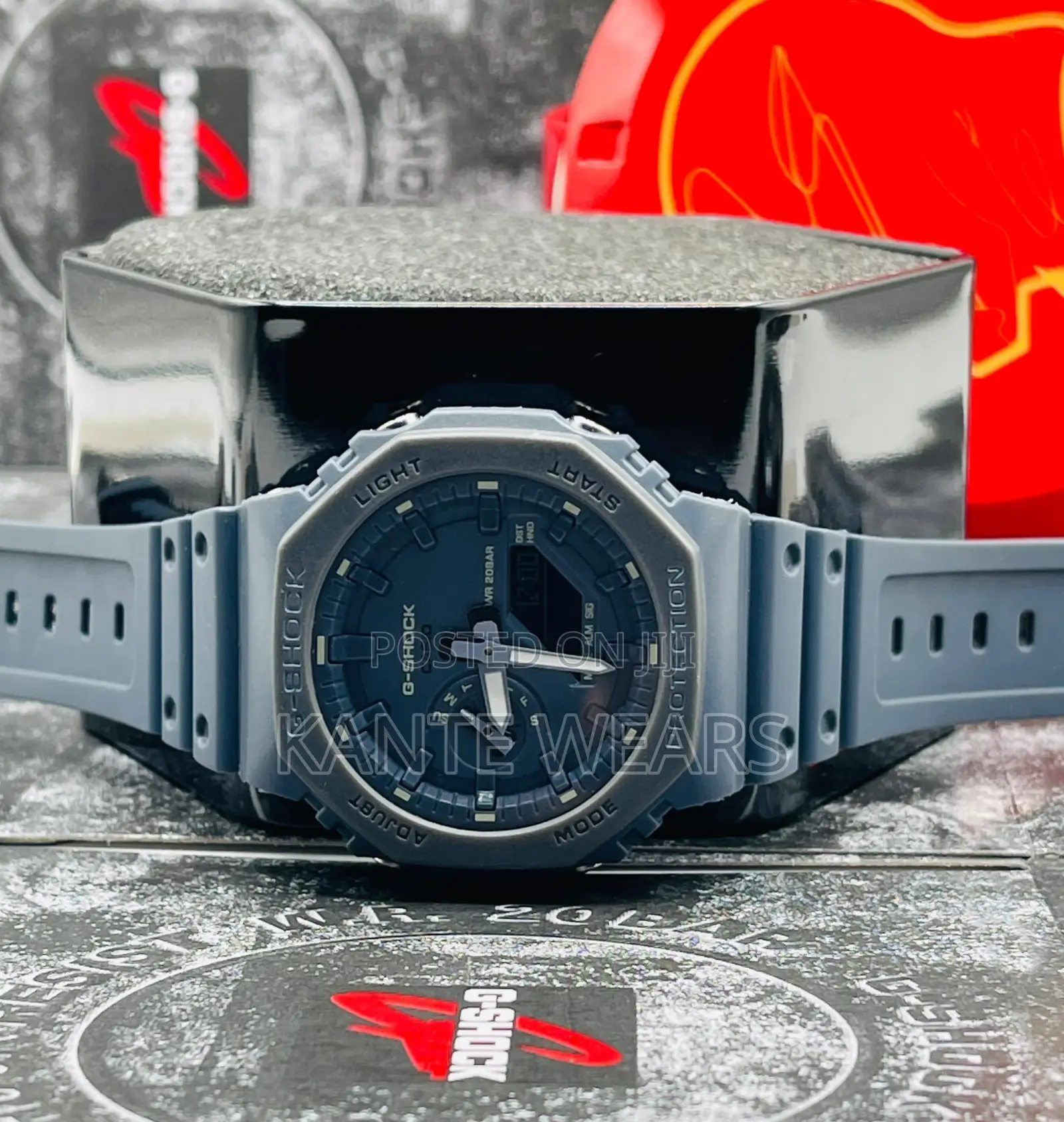 Dual Time Luminous Gshock Wristwatch