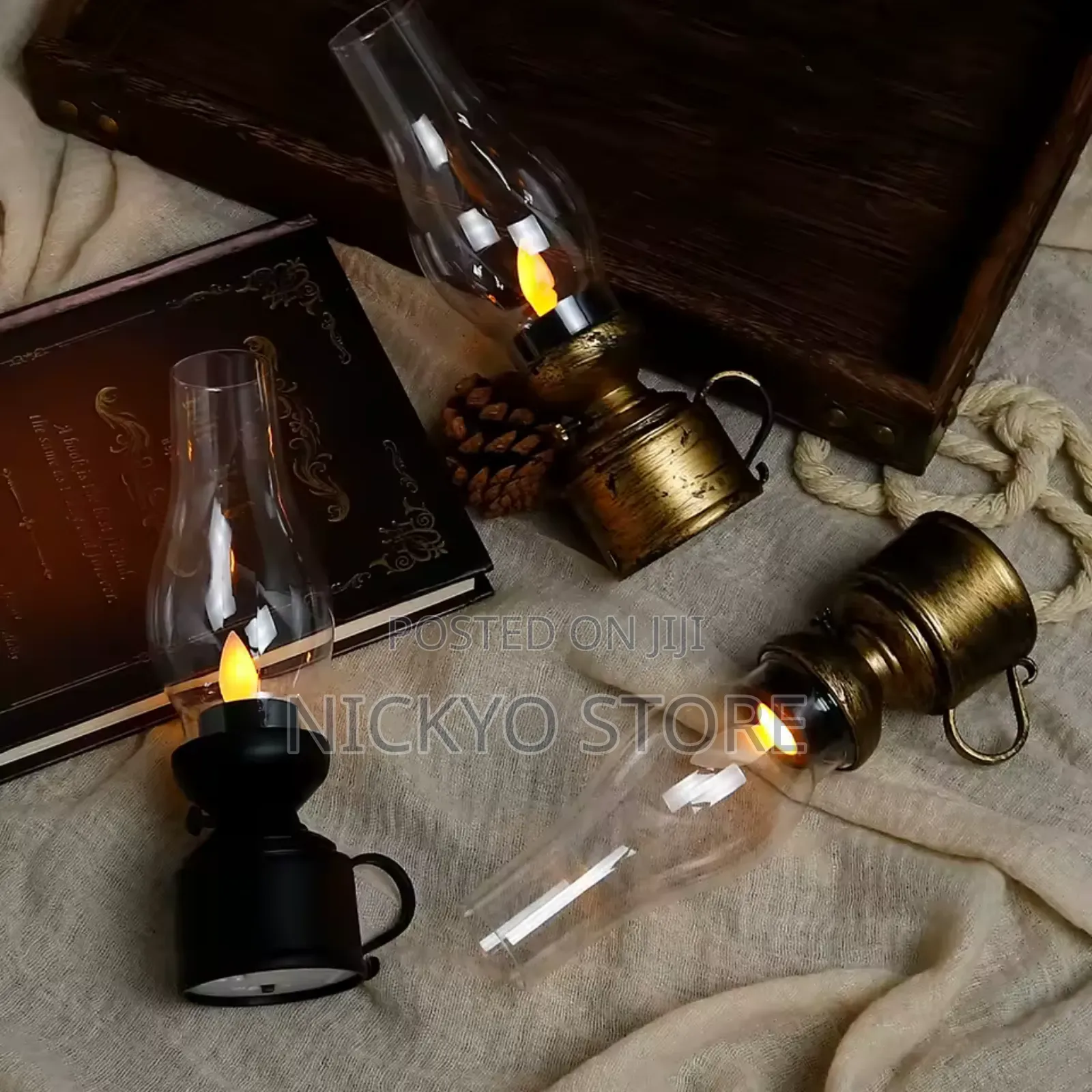 Vintage Lantern Retro Design Led Hanging Oil Lamp