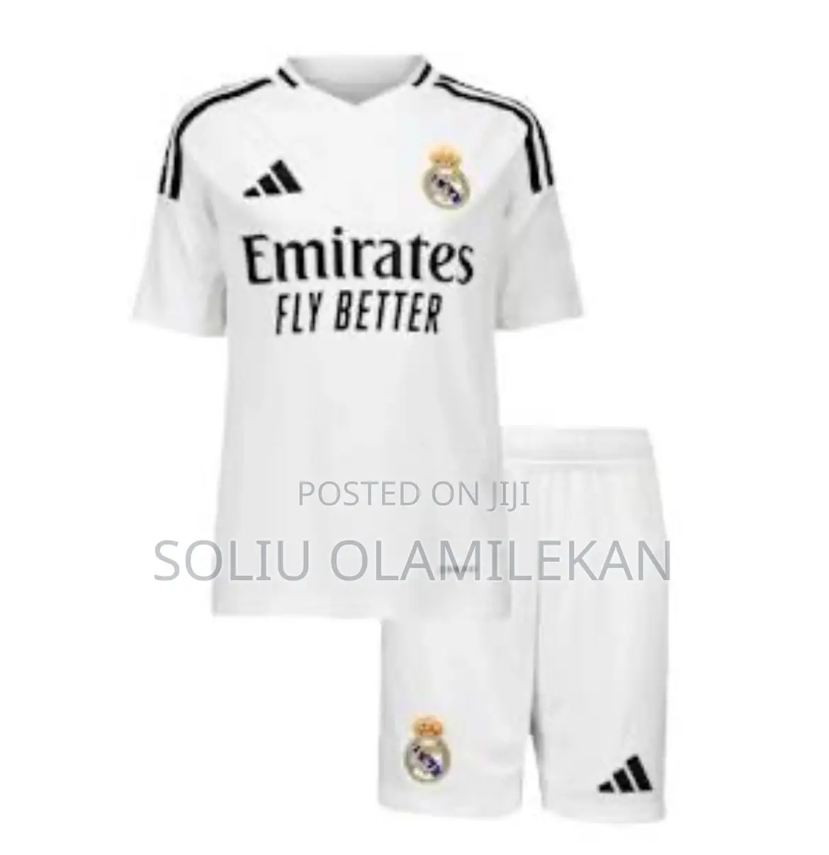 Adidas Kids Real Madrid 2024/2025 Home Jersey - Top Shorts