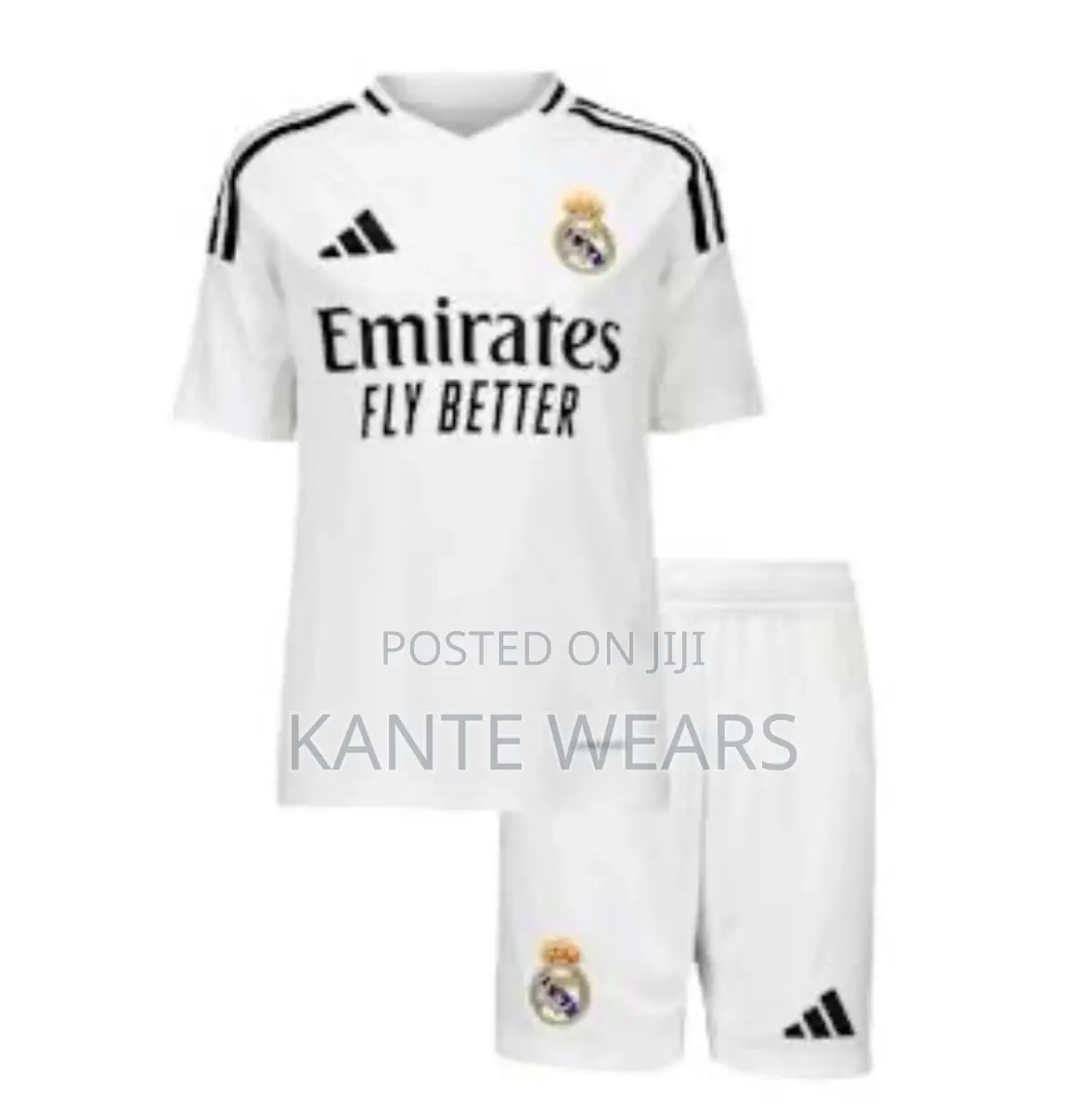 Adidas Kids Real Madrid 2024/2025 Home Jersey - Top Shorts