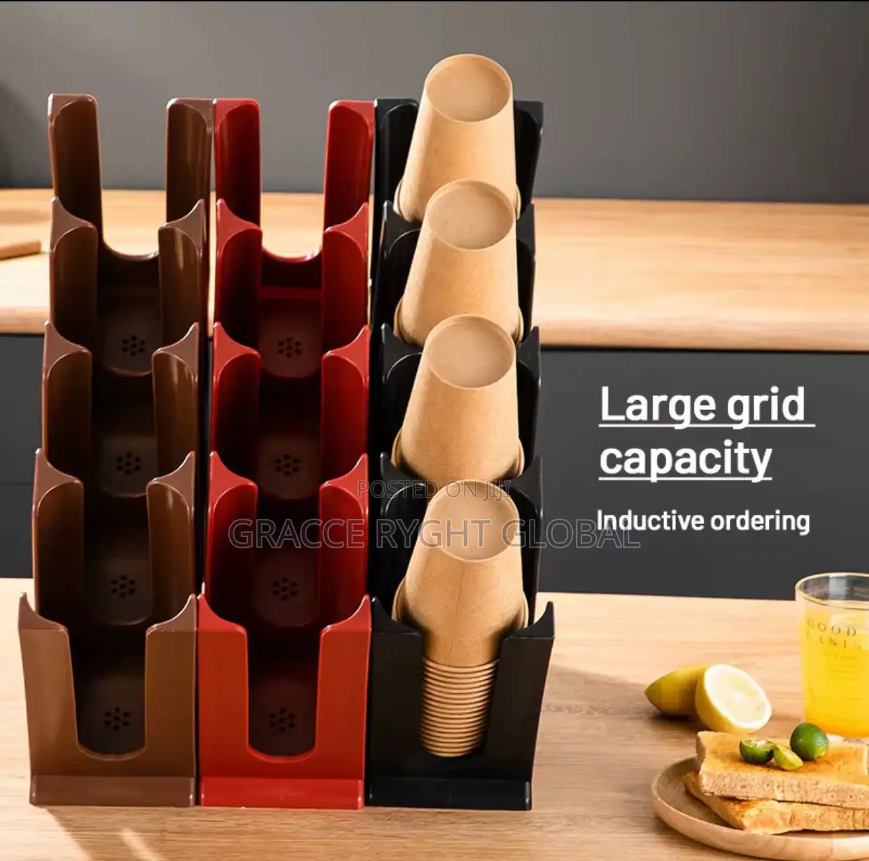 Hotel/ Coffee Shop/ Restaurant 4 Grid Plastic Cup Holder