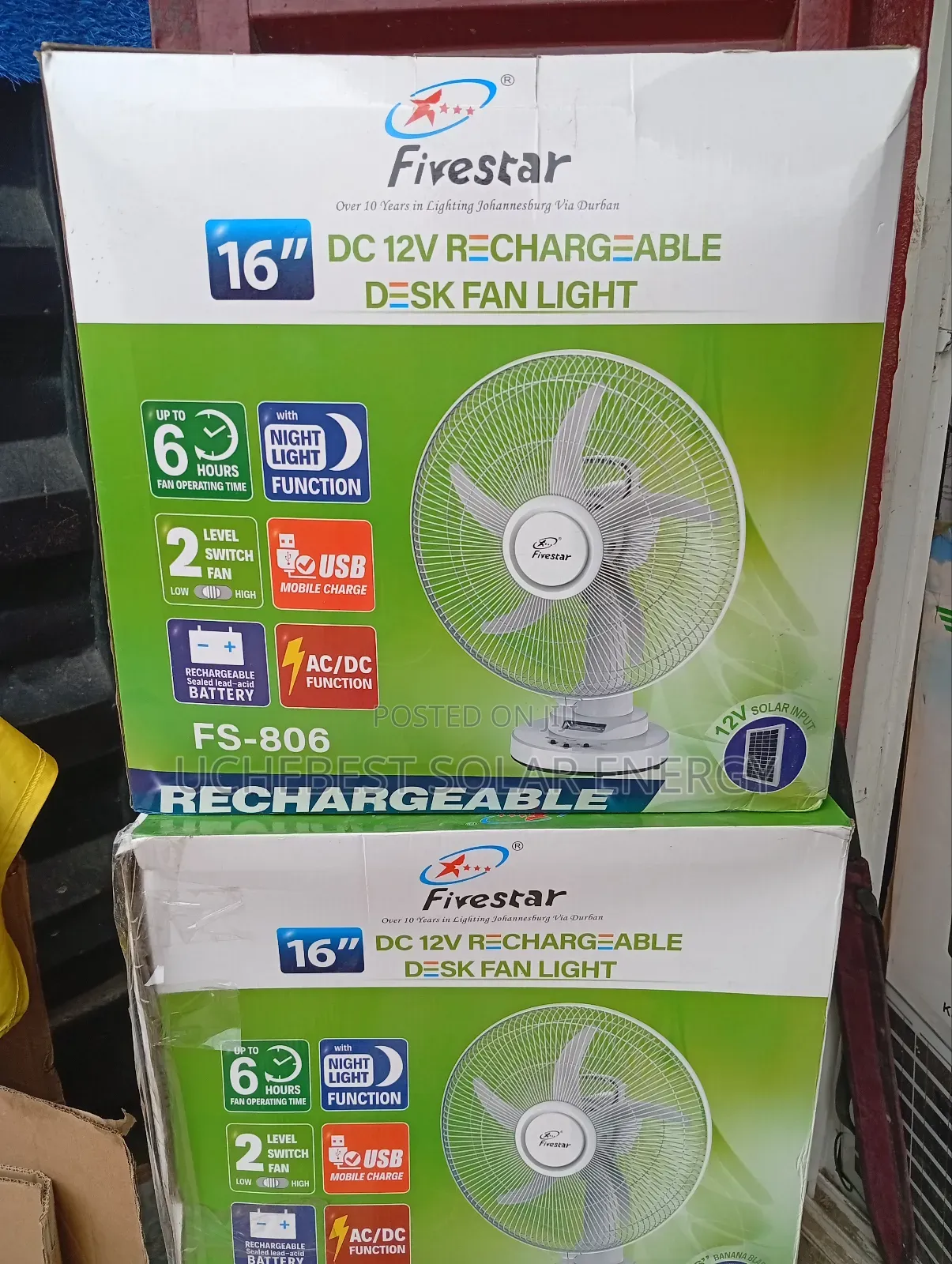 16inches/12vdc Solar Fan