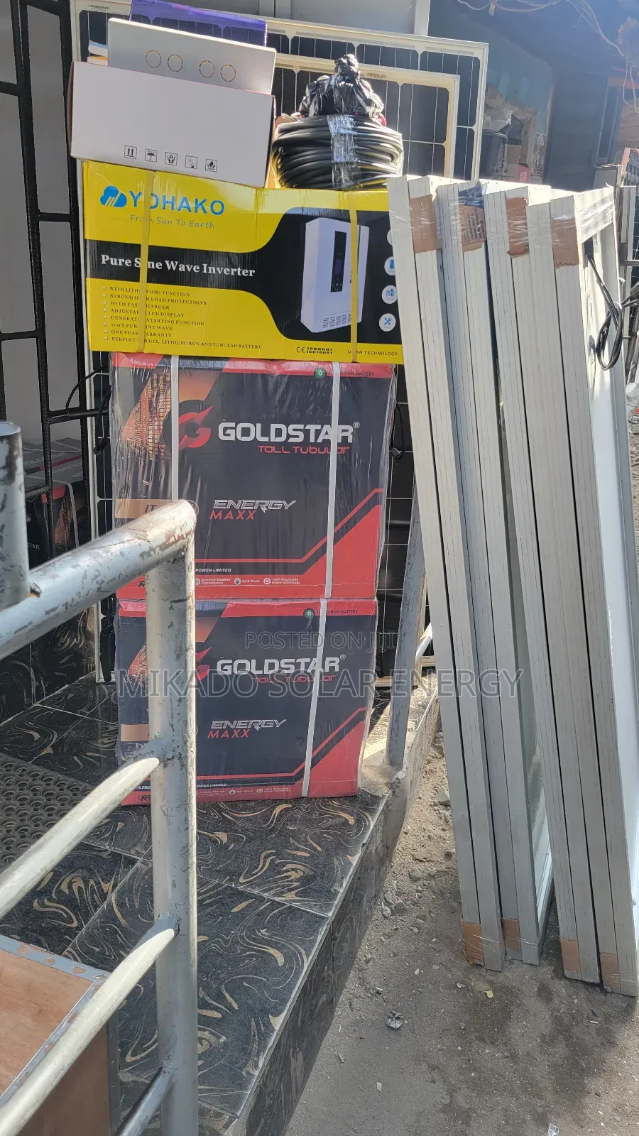 220ah 12v Goldstar Tall Tubular Battery Made in India