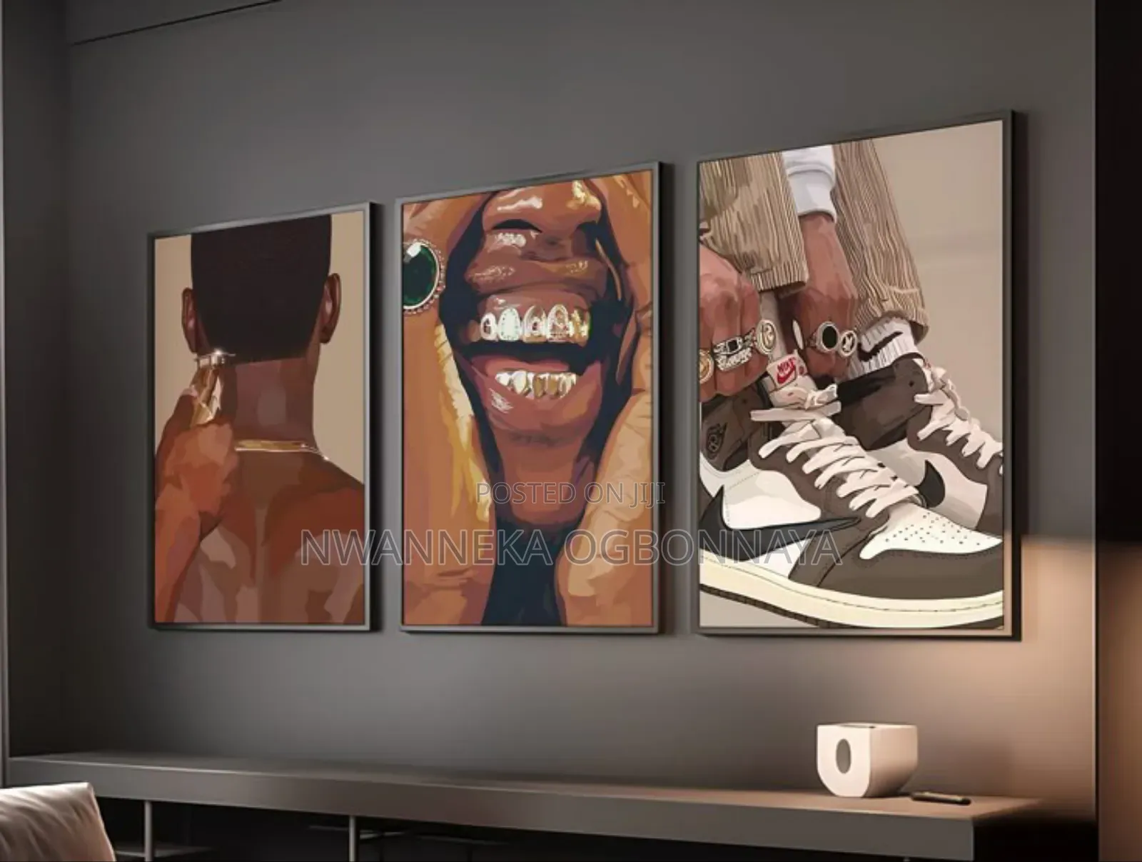 Modern Black Woman Canvas Printing