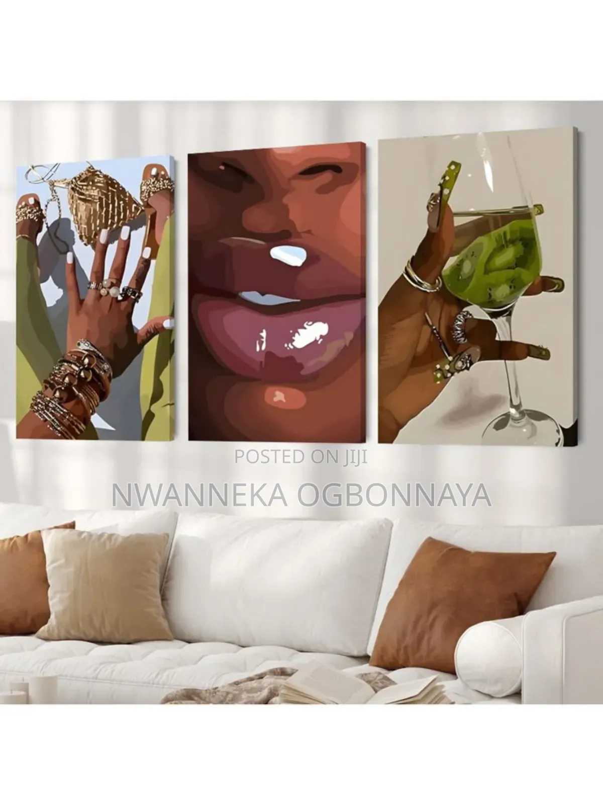 Modern Black Woman Canvas Printing