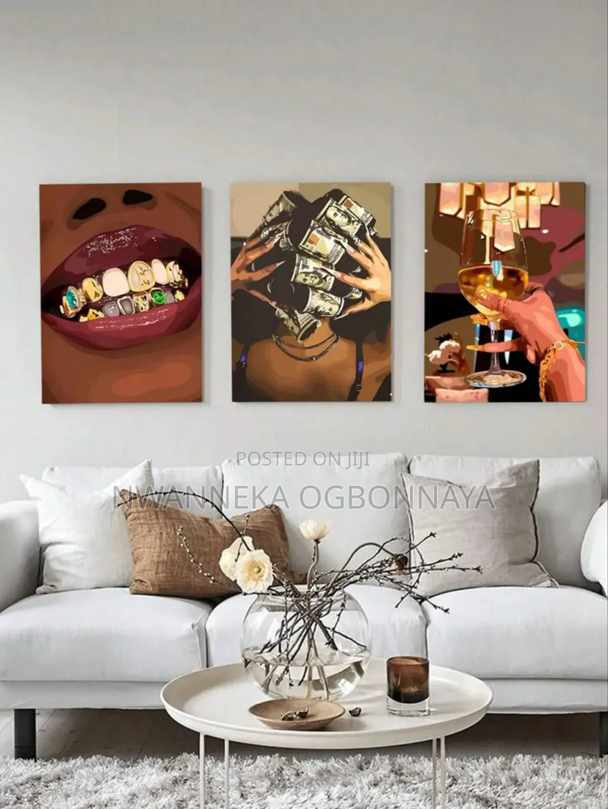 Modern Black Woman Canvas Printing