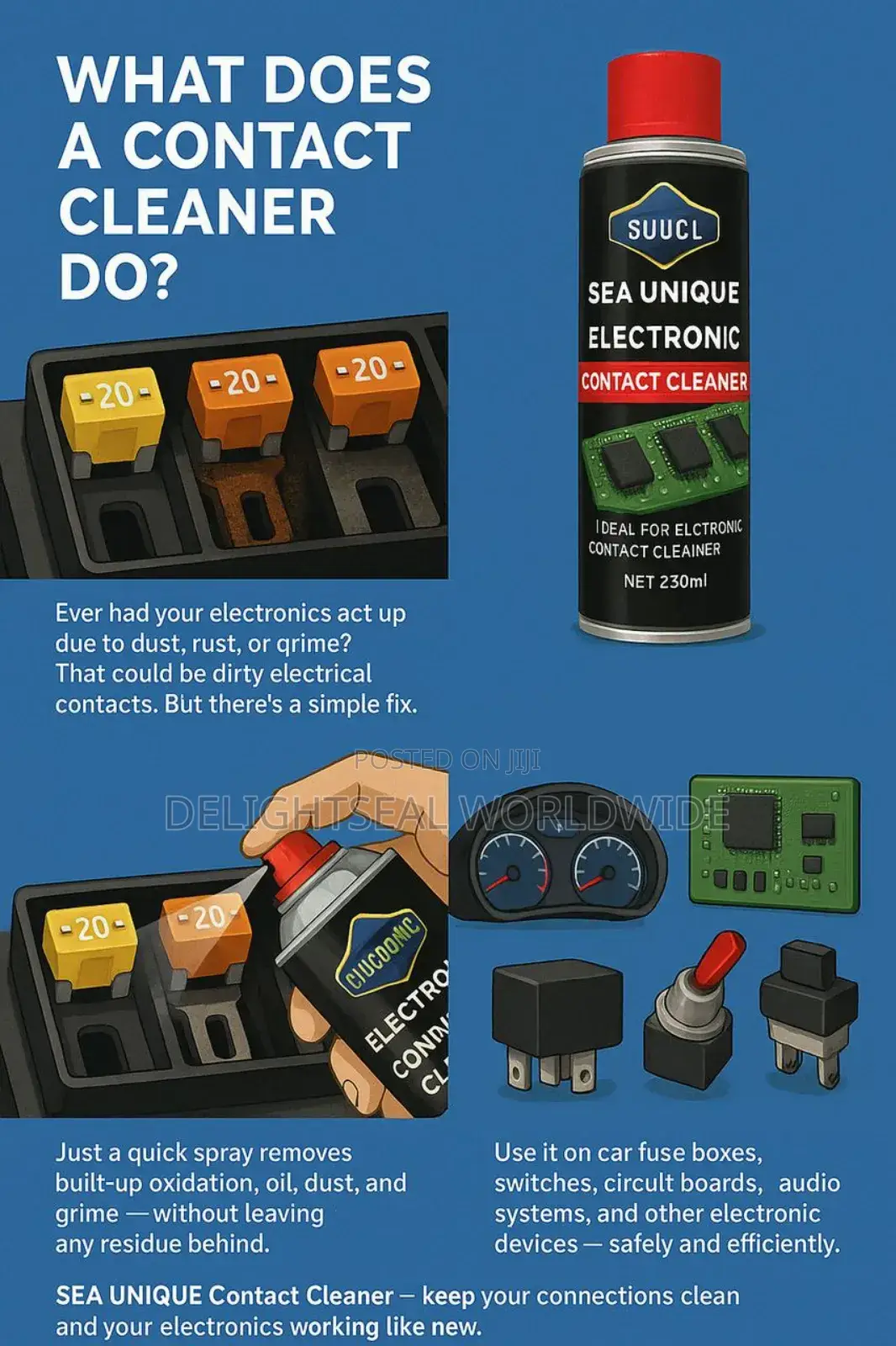 Contact Cleaner~ Sea Unique, Abro and CRC