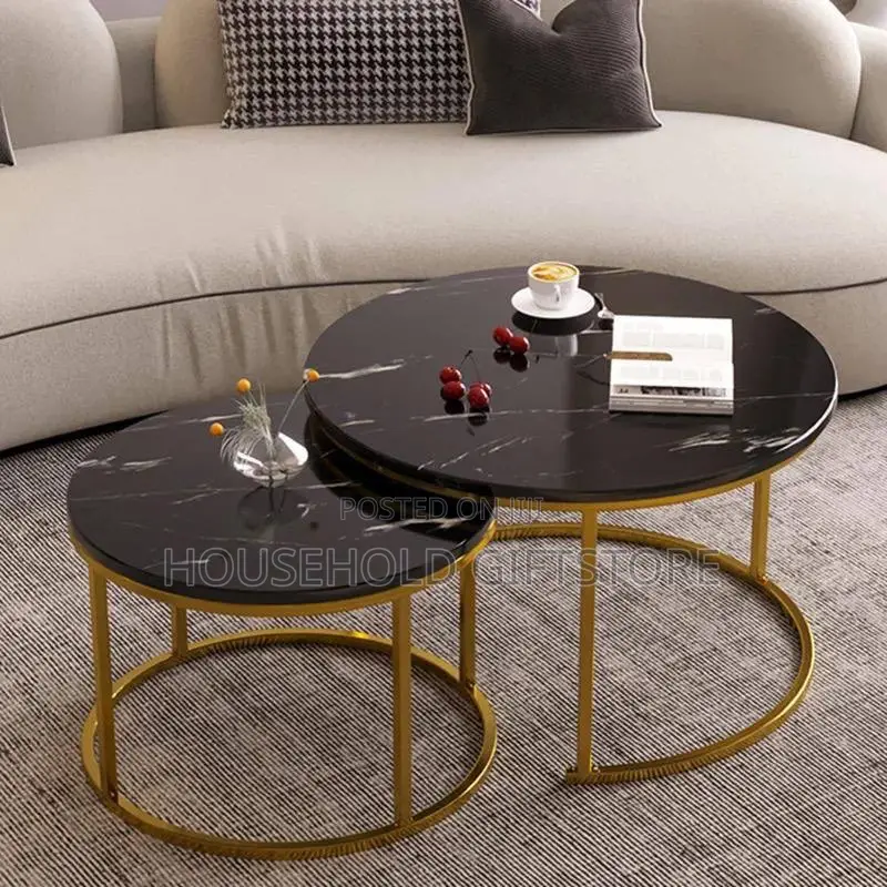 2in1 Faux Marble Center Table