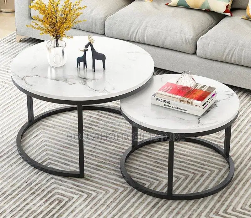 2in1 Faux Marble Center Table
