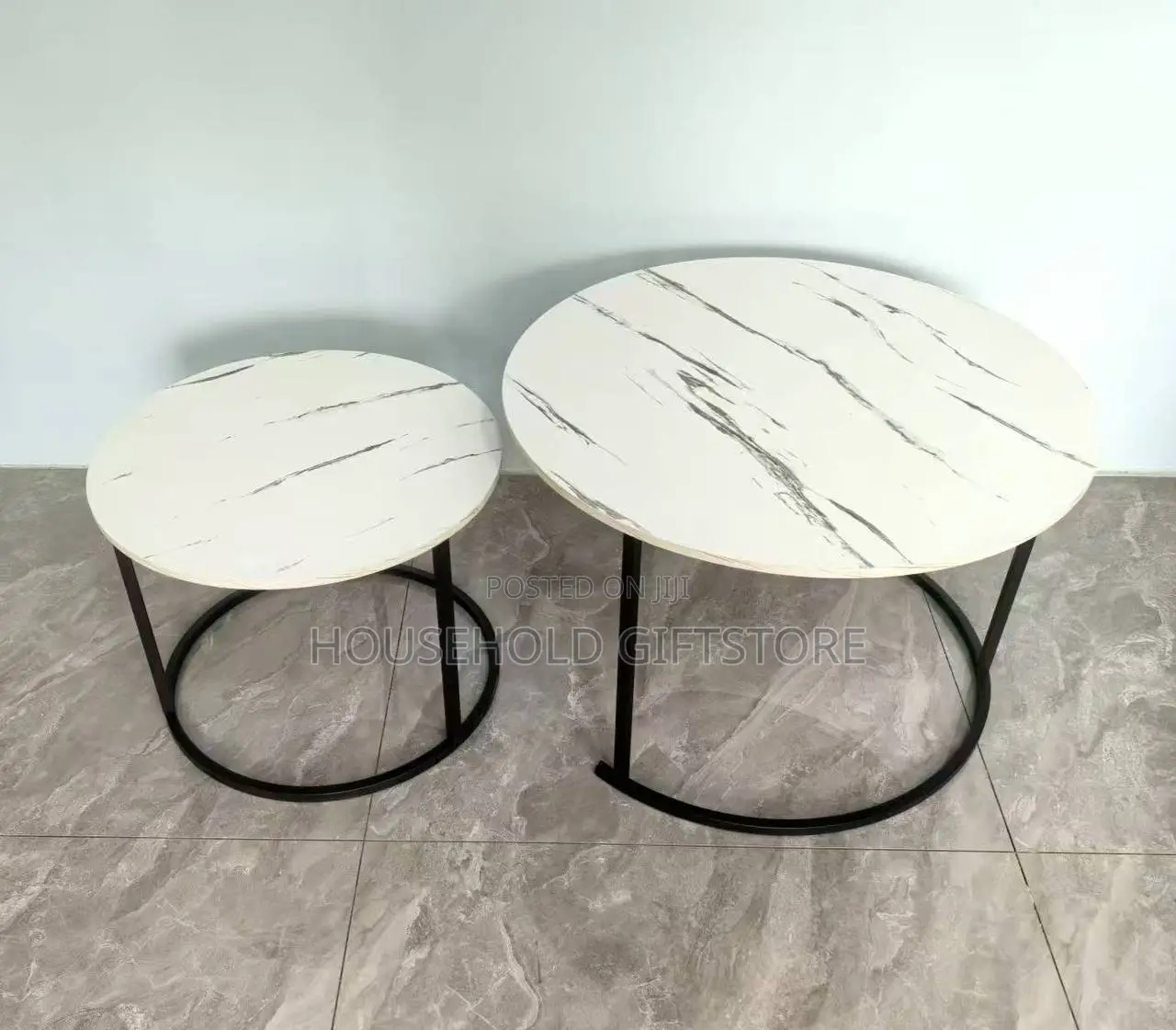 2in1 Faux Marble Center Table