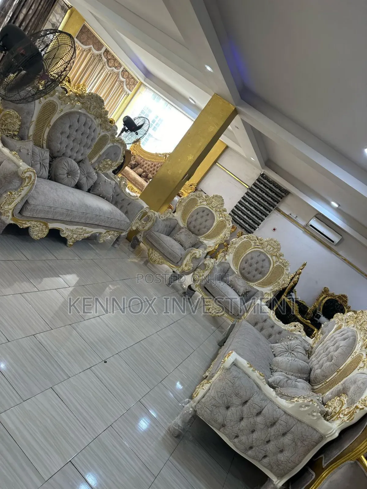 Egypt Imported Complete Set 7 Seaters Royal Chairs.