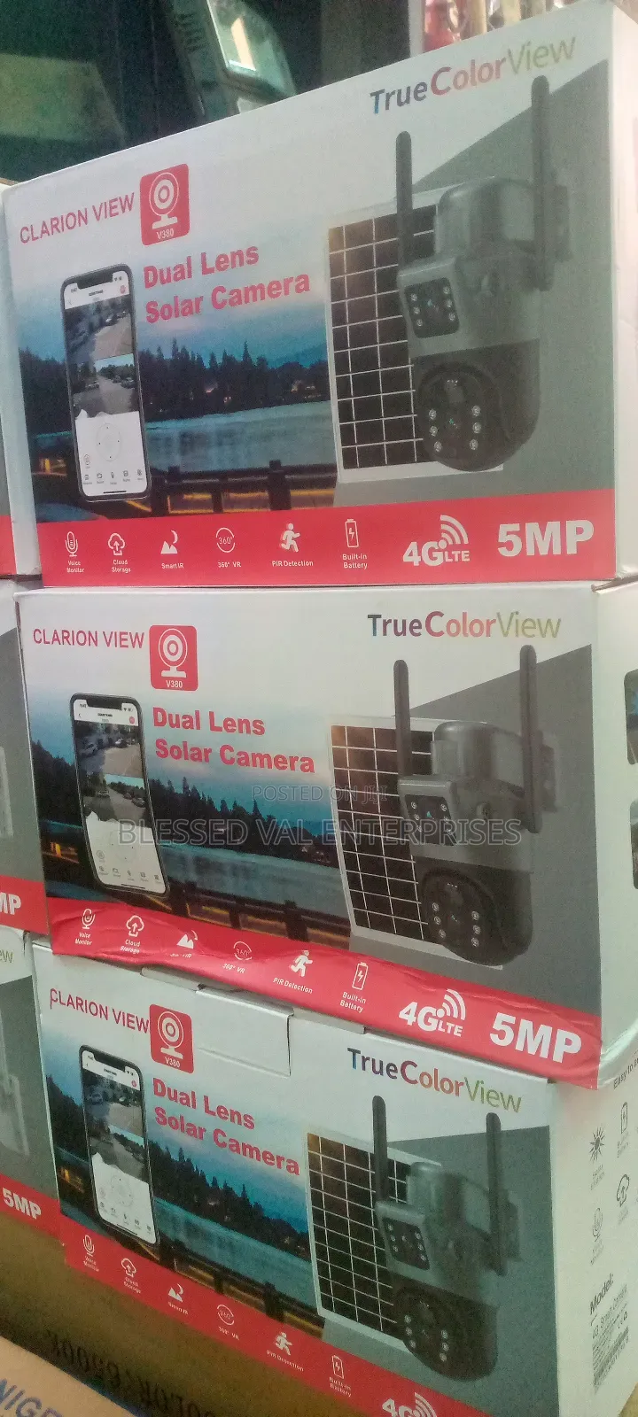 Clarion View Dual Lens Solar Camera 4g